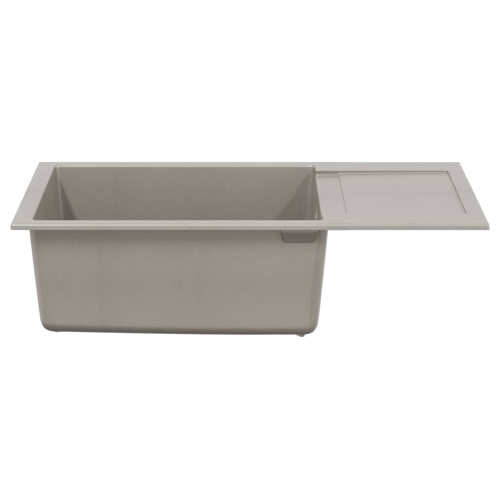 Wasbak Grijs 780 x 500 mm 80% Kwarts en 20% Hars is nu te koop bij PeponiXL, paradijselijk wonen!