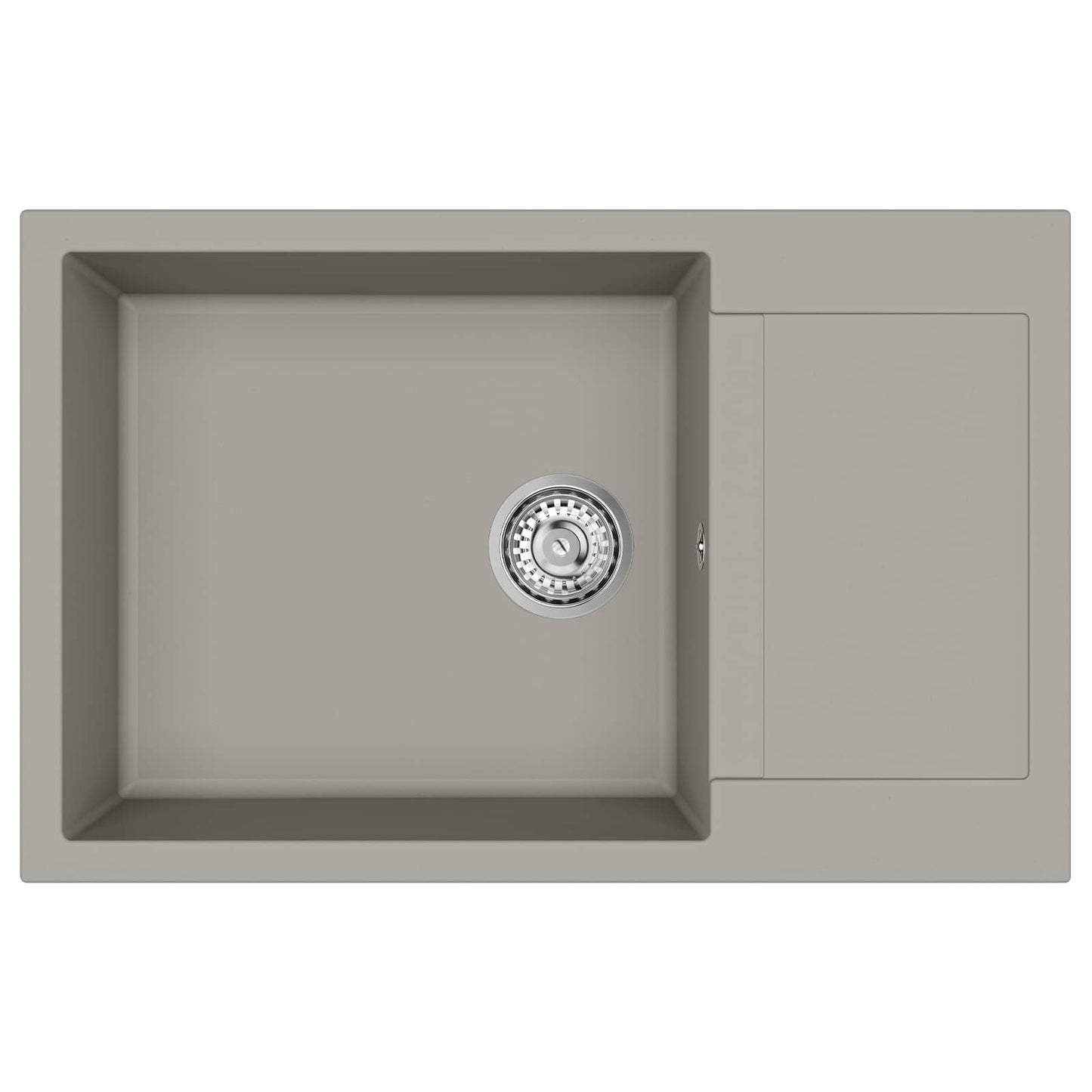 Wasbak Grijs 780 x 500 mm 80% Kwarts en 20% Hars is nu te koop bij PeponiXL, paradijselijk wonen!