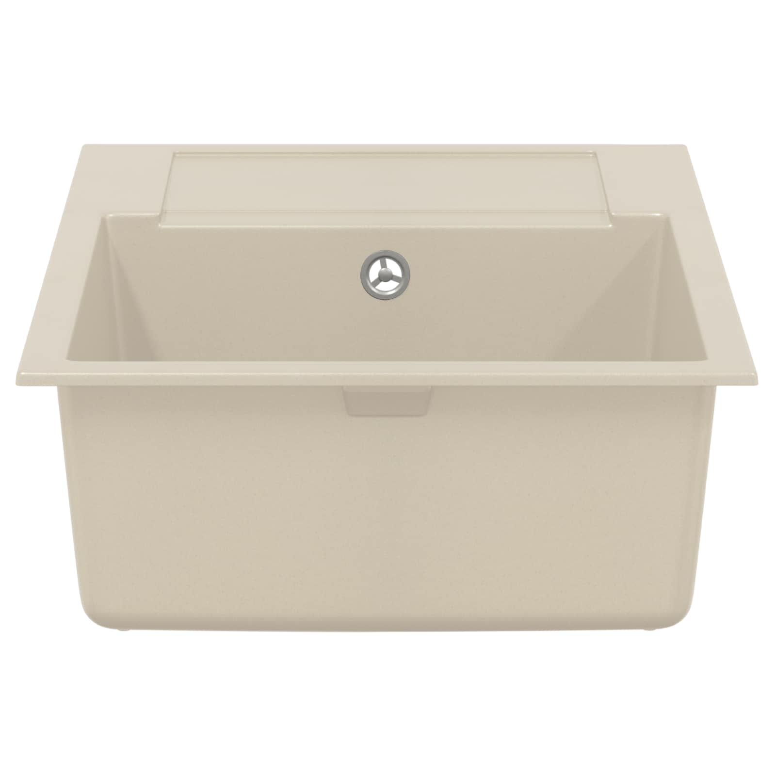 Wasbak Beige 780 x 500 mm 80% Kwarts en 20% Hars is nu te koop bij PeponiXL, paradijselijk wonen!