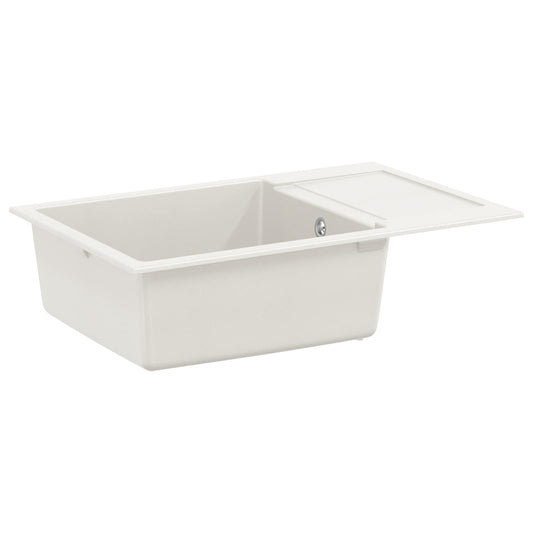 Wasbak Wit 780 x 500 mm 80% Kwarts en 20% Hars is nu te koop bij PeponiXL, paradijselijk wonen!