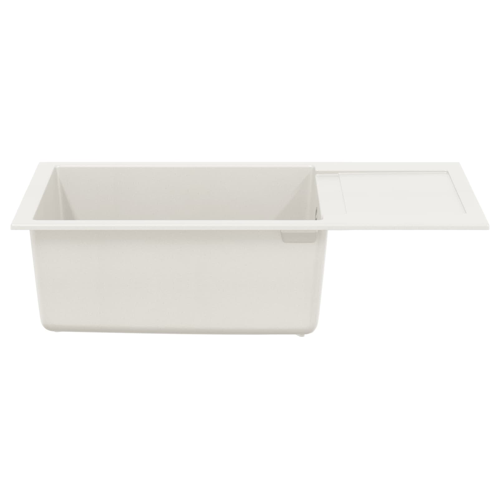 Wasbak Wit 780 x 500 mm 80% Kwarts en 20% Hars is nu te koop bij PeponiXL, paradijselijk wonen!