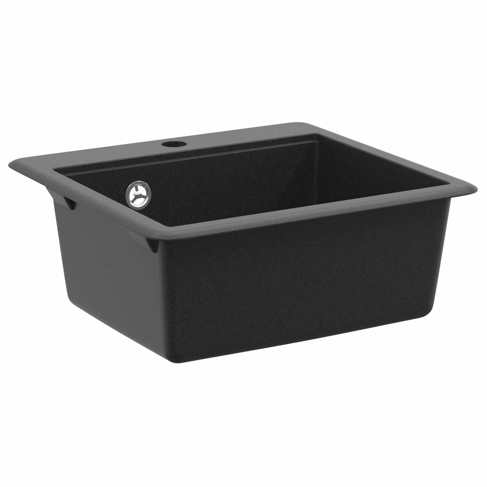 Wasbak Zwart 470 x 440 mm Graniet is nu te koop bij PeponiXL, paradijselijk wonen!