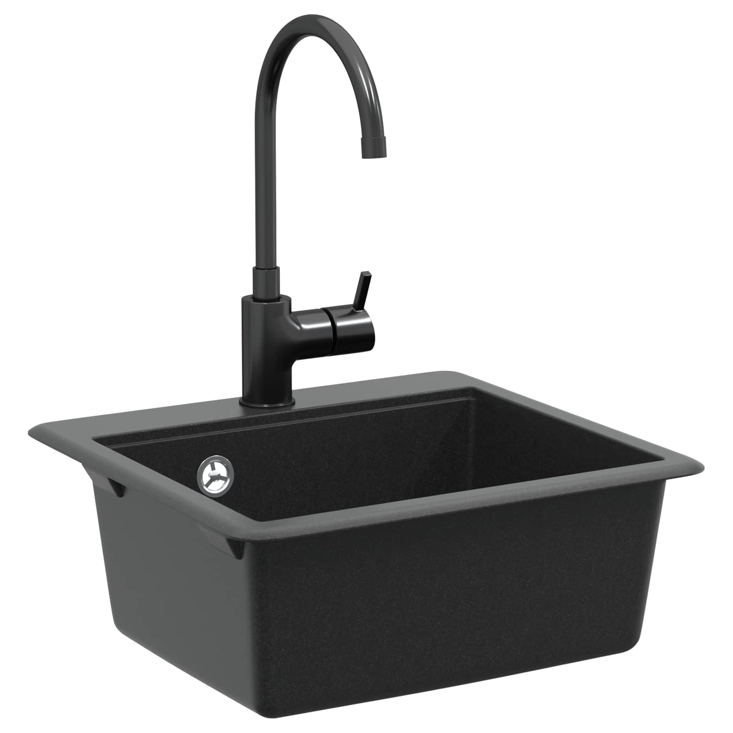 Wasbak Zwart 470 x 440 mm Graniet is nu te koop bij PeponiXL, paradijselijk wonen!
