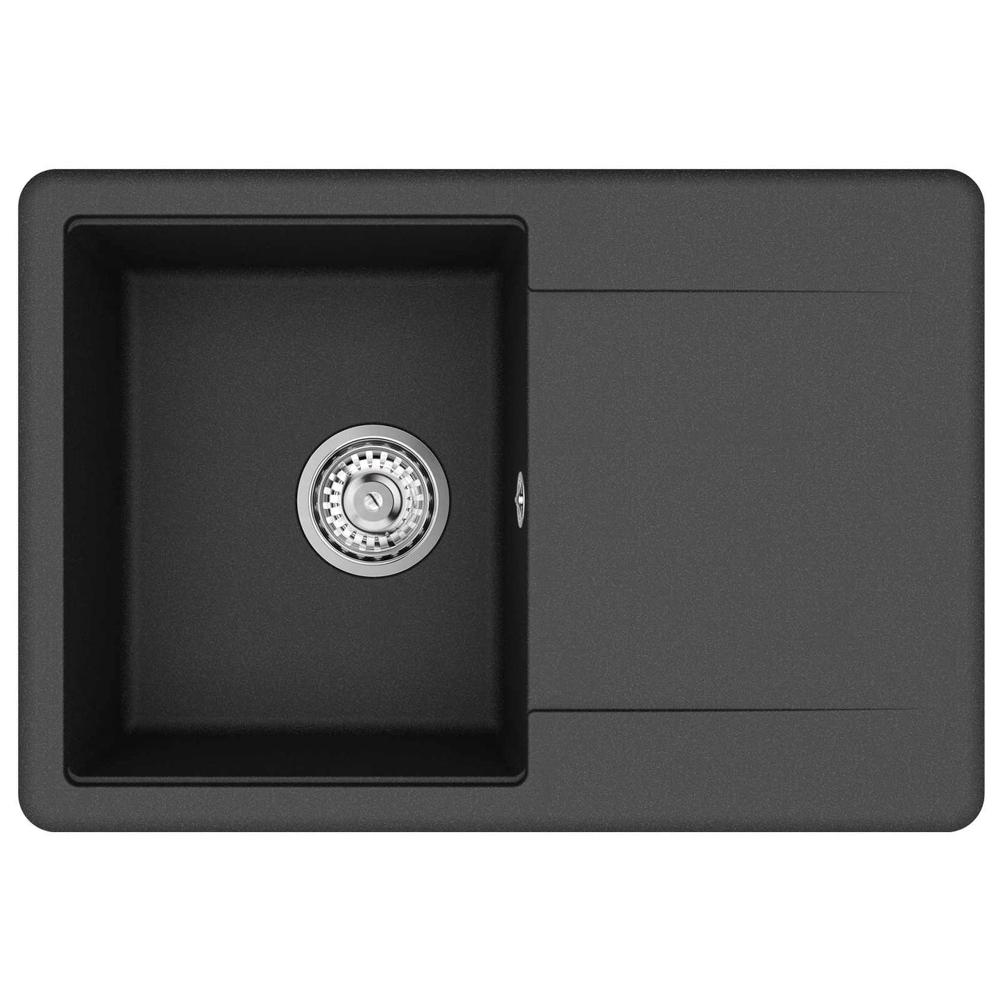 Wasbak Zwart 670 x 460 mm Graniet is nu te koop bij PeponiXL, paradijselijk wonen!