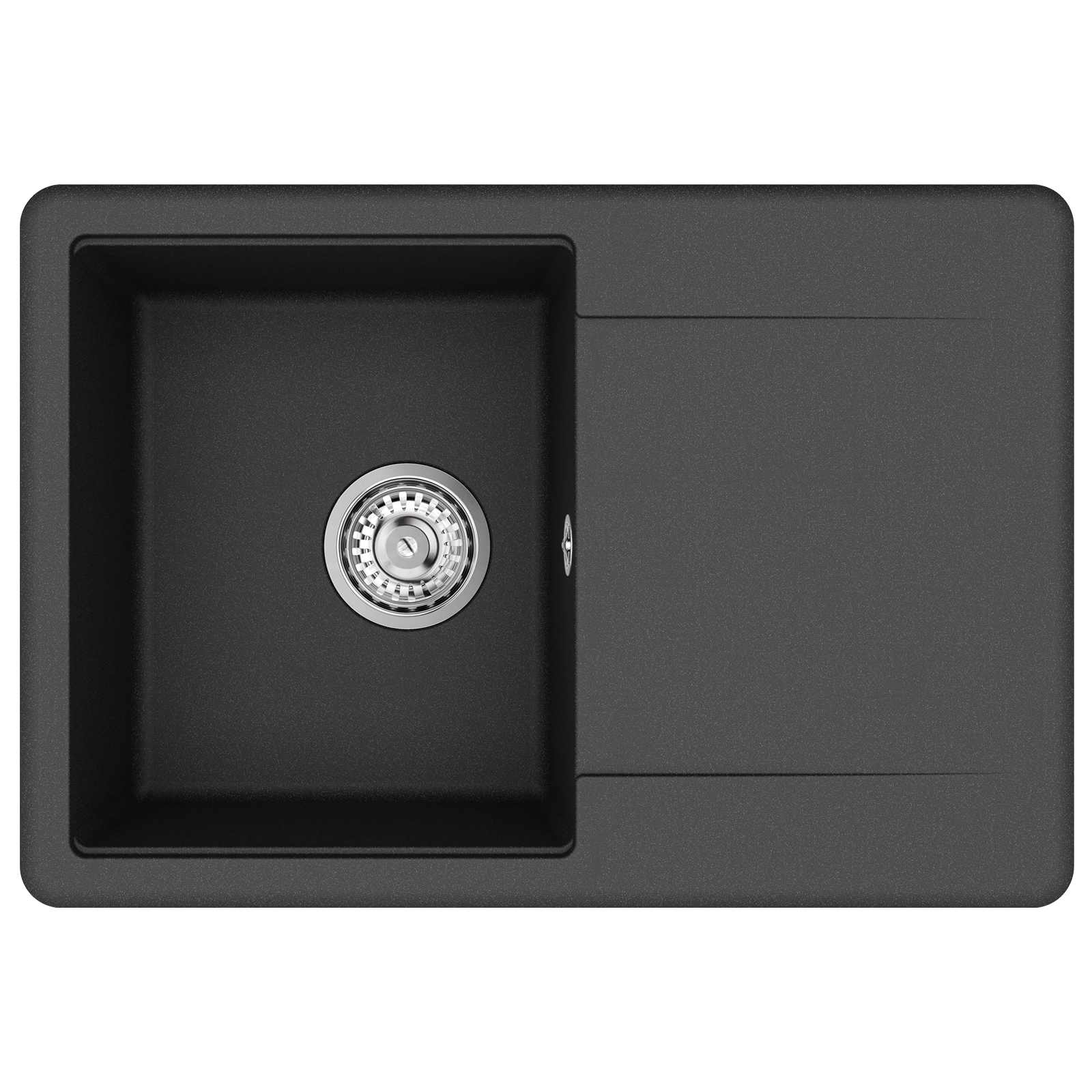 Wasbak Zwart 670 x 460 mm Graniet is nu te koop bij PeponiXL, paradijselijk wonen!