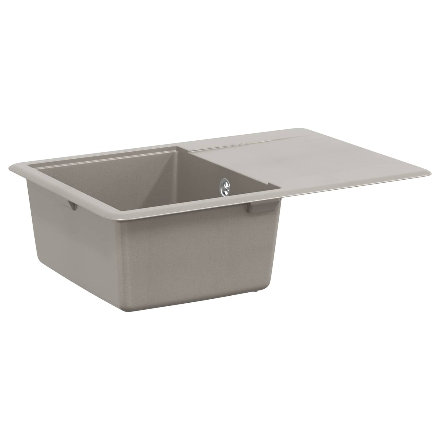 Wasbak Grijs 670 x 460 mm 80% Kwarts en 20% Hars is nu te koop bij PeponiXL, paradijselijk wonen!