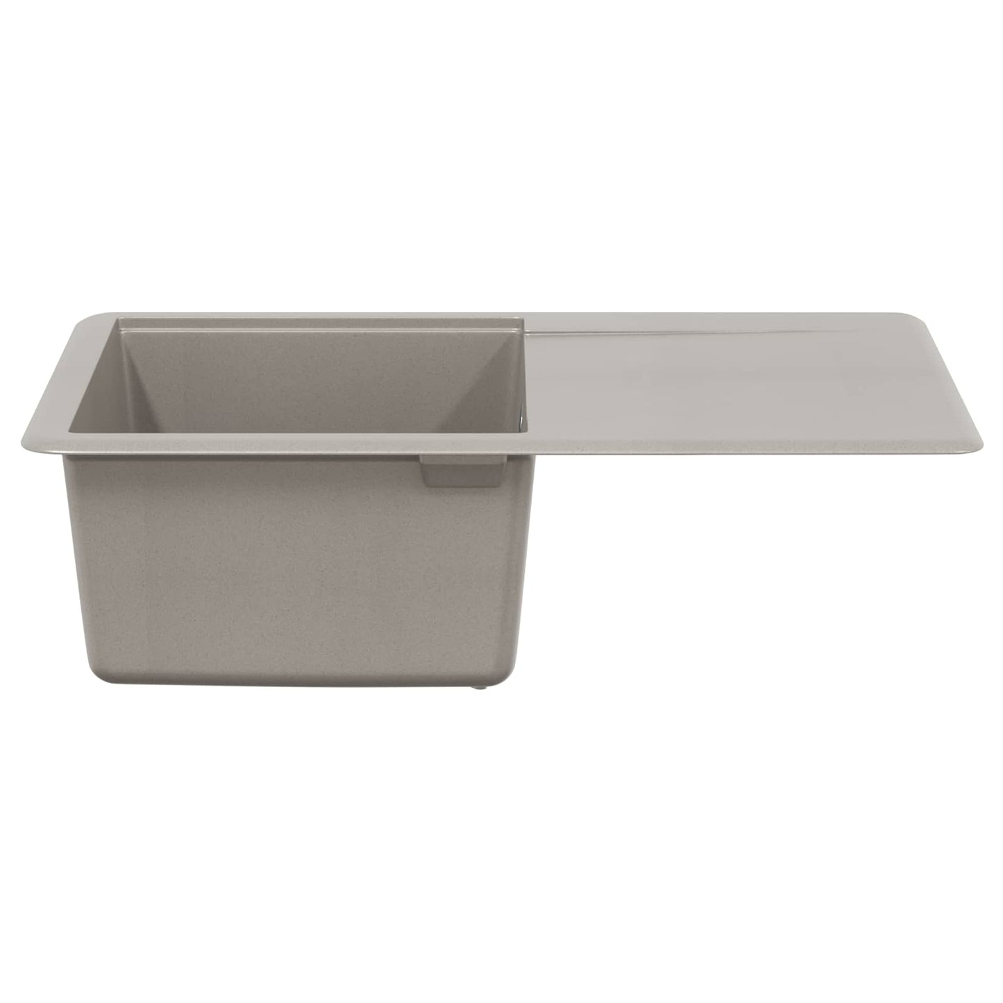 Wasbak Grijs 670 x 460 mm 80% Kwarts en 20% Hars is nu te koop bij PeponiXL, paradijselijk wonen!