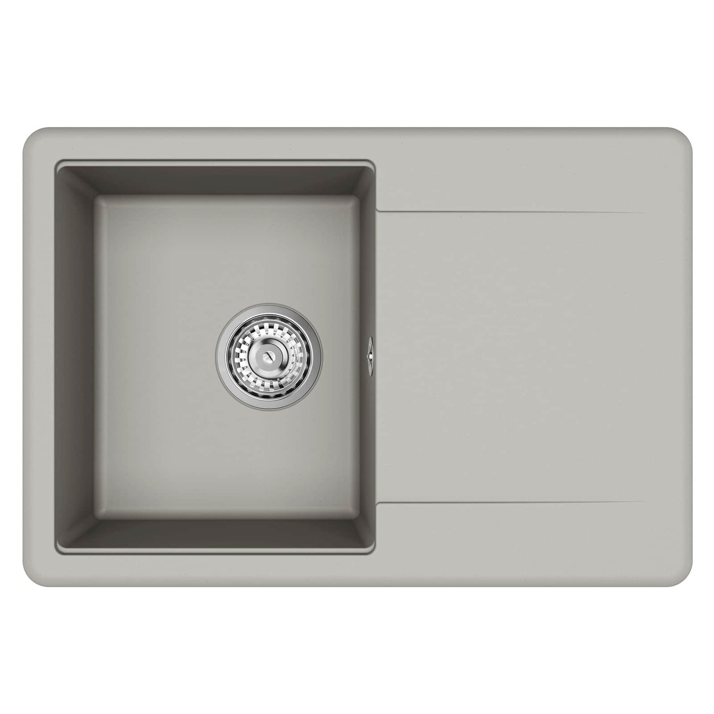 Wasbak Grijs 670 x 460 mm 80% Kwarts en 20% Hars is nu te koop bij PeponiXL, paradijselijk wonen!