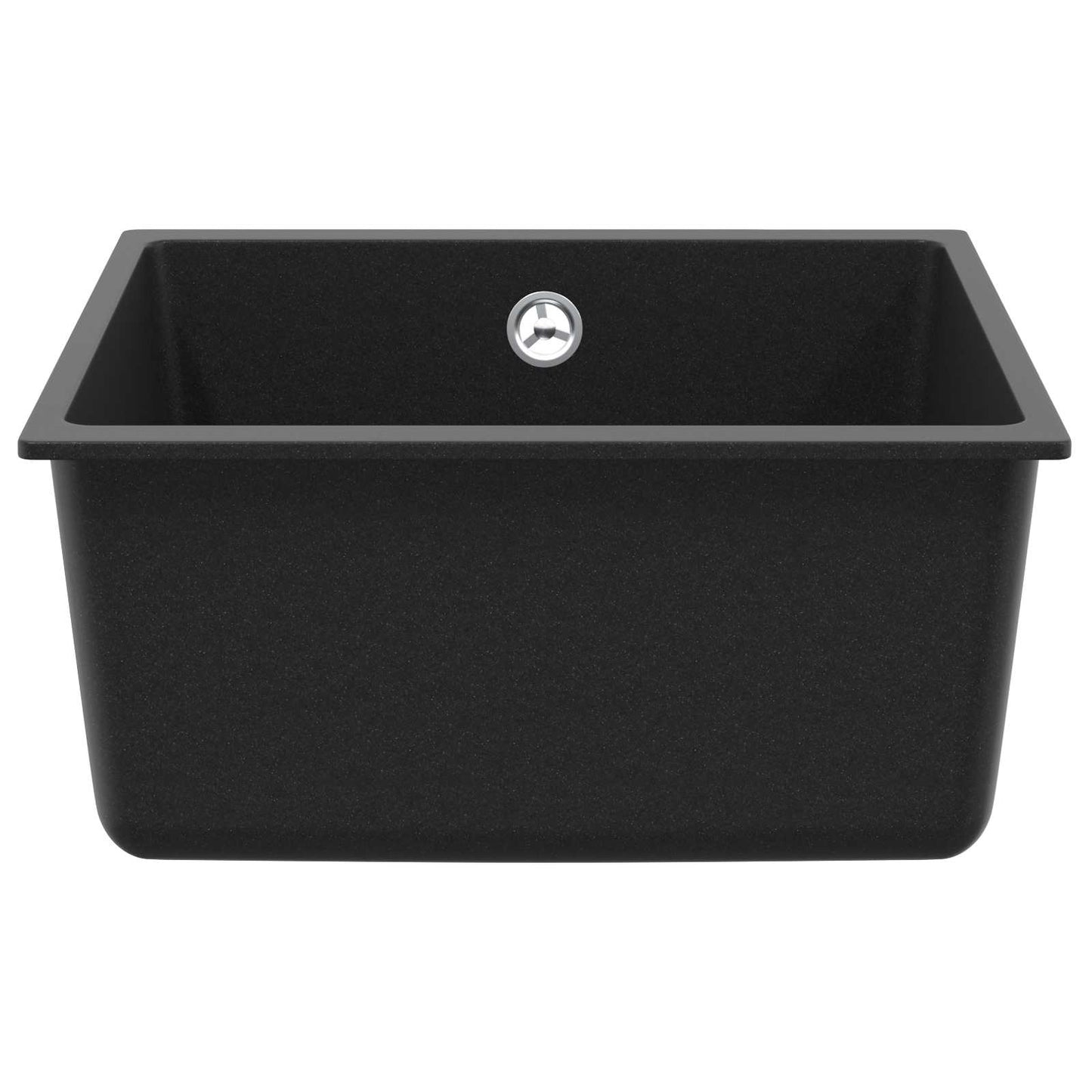 Wasbak Zwart 430 x 460 mm 80% Kwarts en 20% Hars is nu te koop bij PeponiXL, paradijselijk wonen!