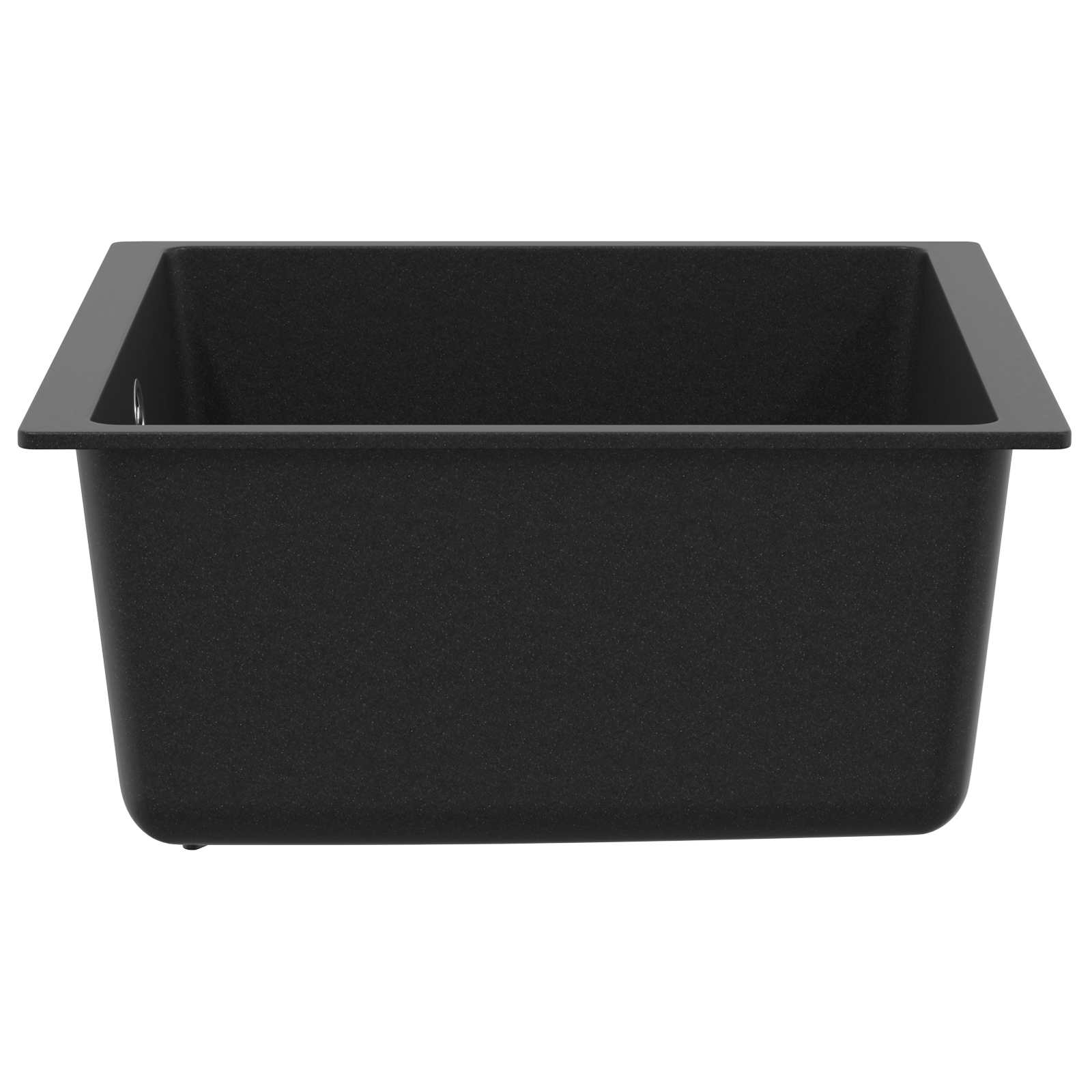 Wasbak Zwart 430 x 460 mm 80% Kwarts en 20% Hars is nu te koop bij PeponiXL, paradijselijk wonen!
