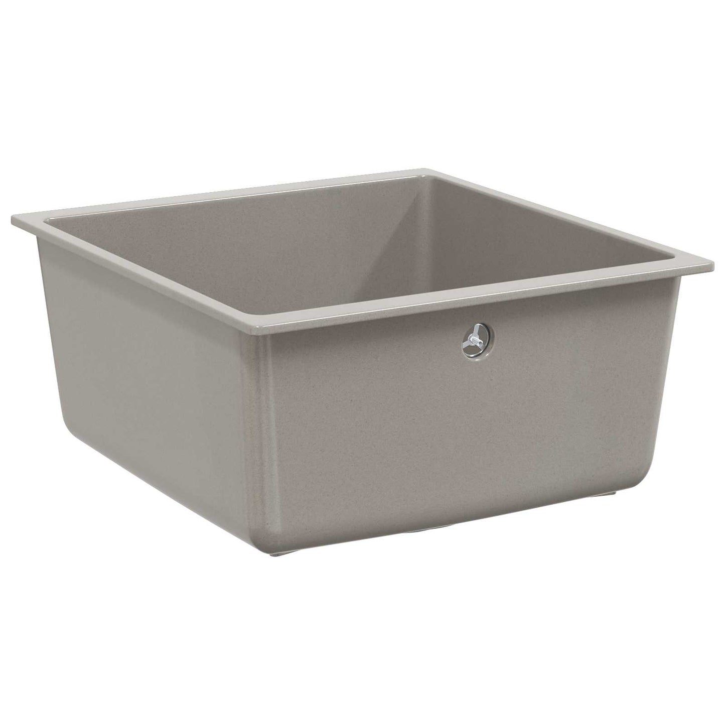 Wasbak Grijs 430 x 460 mm 80% Kwarts en 20% Hars is nu te koop bij PeponiXL, paradijselijk wonen!
