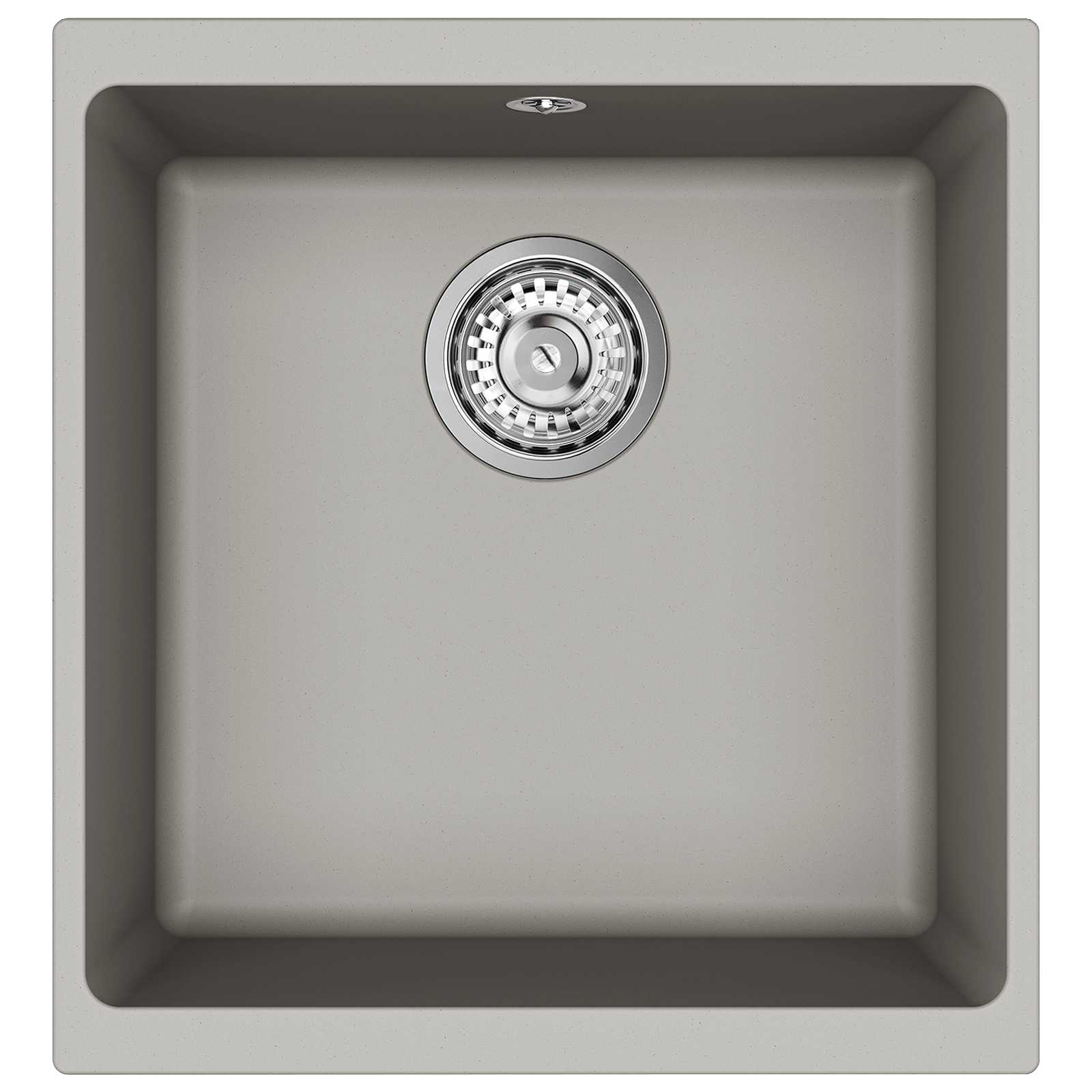 Wasbak Grijs 430 x 460 mm 80% Kwarts en 20% Hars is nu te koop bij PeponiXL, paradijselijk wonen!