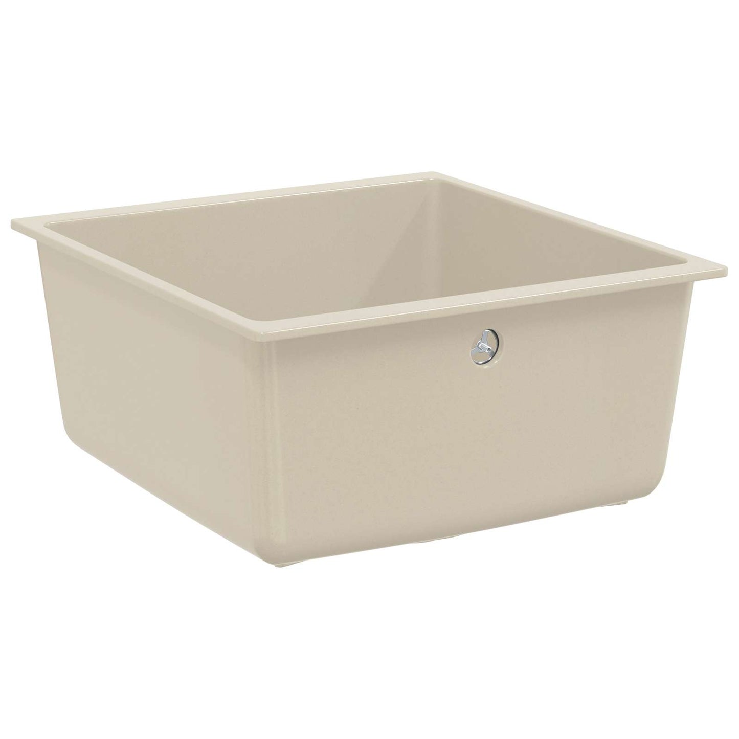 Wasbak Beige 430 x 460 mm 80% Kwarts en 20% Hars is nu te koop bij PeponiXL, paradijselijk wonen!