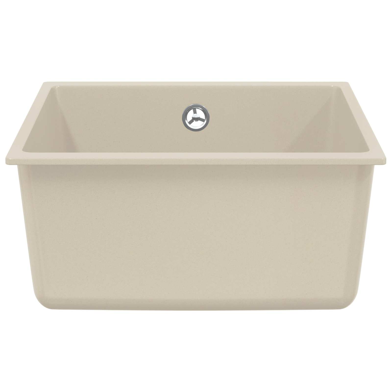 Wasbak Beige 430 x 460 mm 80% Kwarts en 20% Hars is nu te koop bij PeponiXL, paradijselijk wonen!