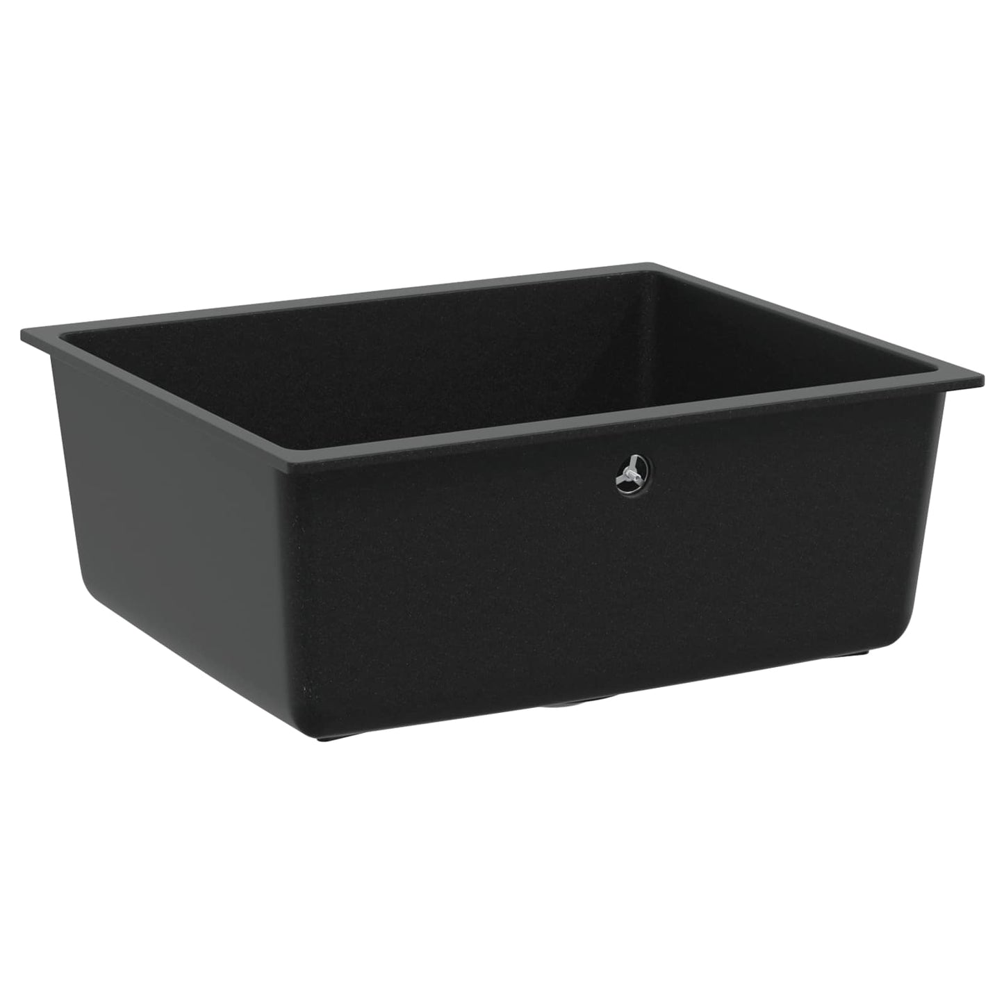 Wasbak Zwart 530 x 460 mm 80% Kwarts en 20% Hars is nu te koop bij PeponiXL, paradijselijk wonen!
