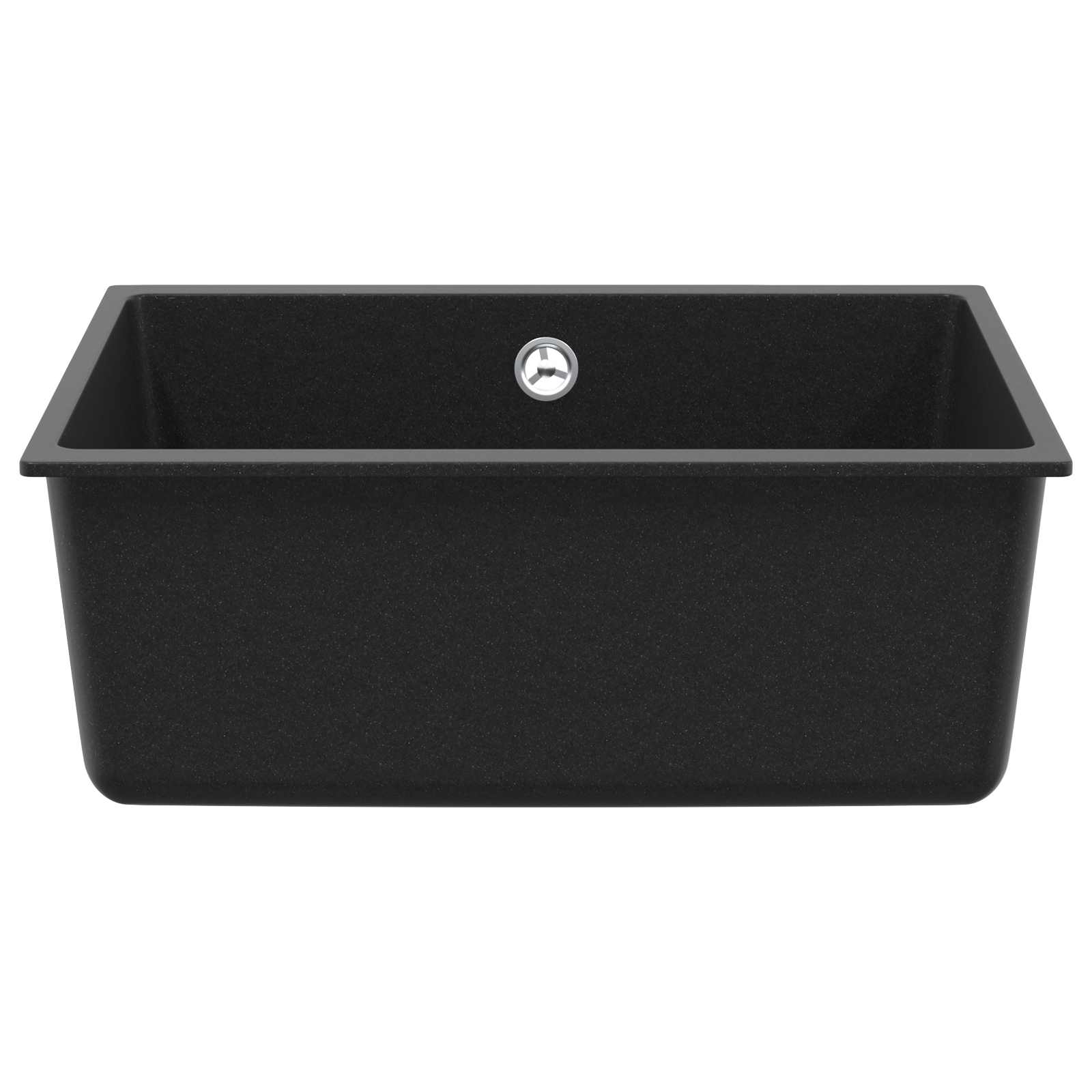 Wasbak Zwart 530 x 460 mm 80% Kwarts en 20% Hars is nu te koop bij PeponiXL, paradijselijk wonen!