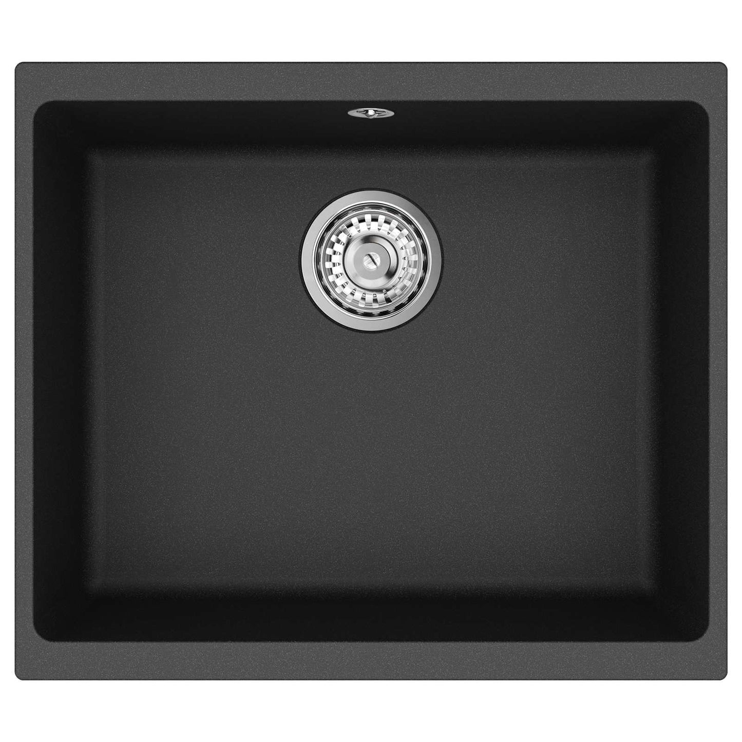 Wasbak Zwart 530 x 460 mm 80% Kwarts en 20% Hars is nu te koop bij PeponiXL, paradijselijk wonen!