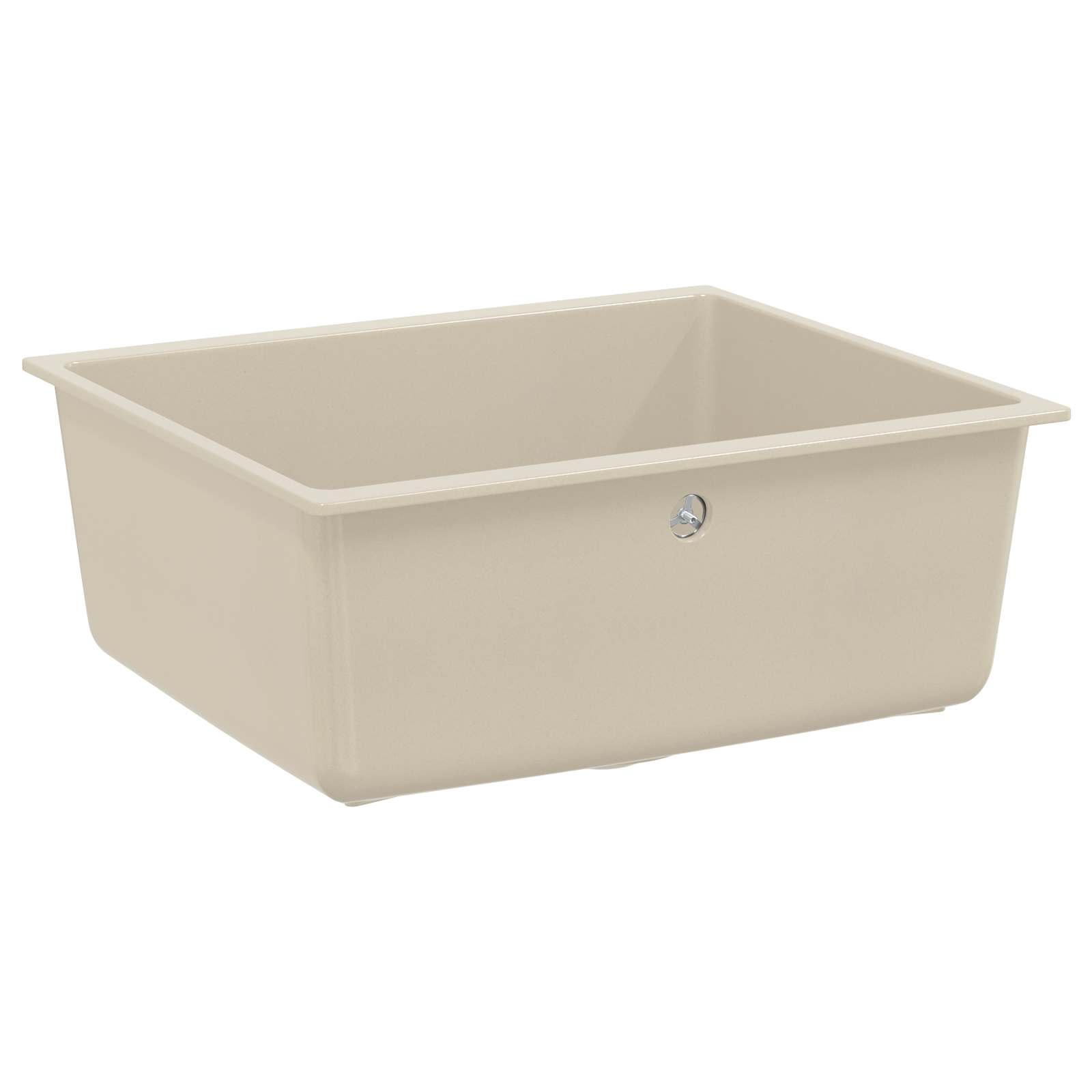 Wasbak Beige 530 x 460 mm 80% Kwarts en 20% Hars is nu te koop bij PeponiXL, paradijselijk wonen!
