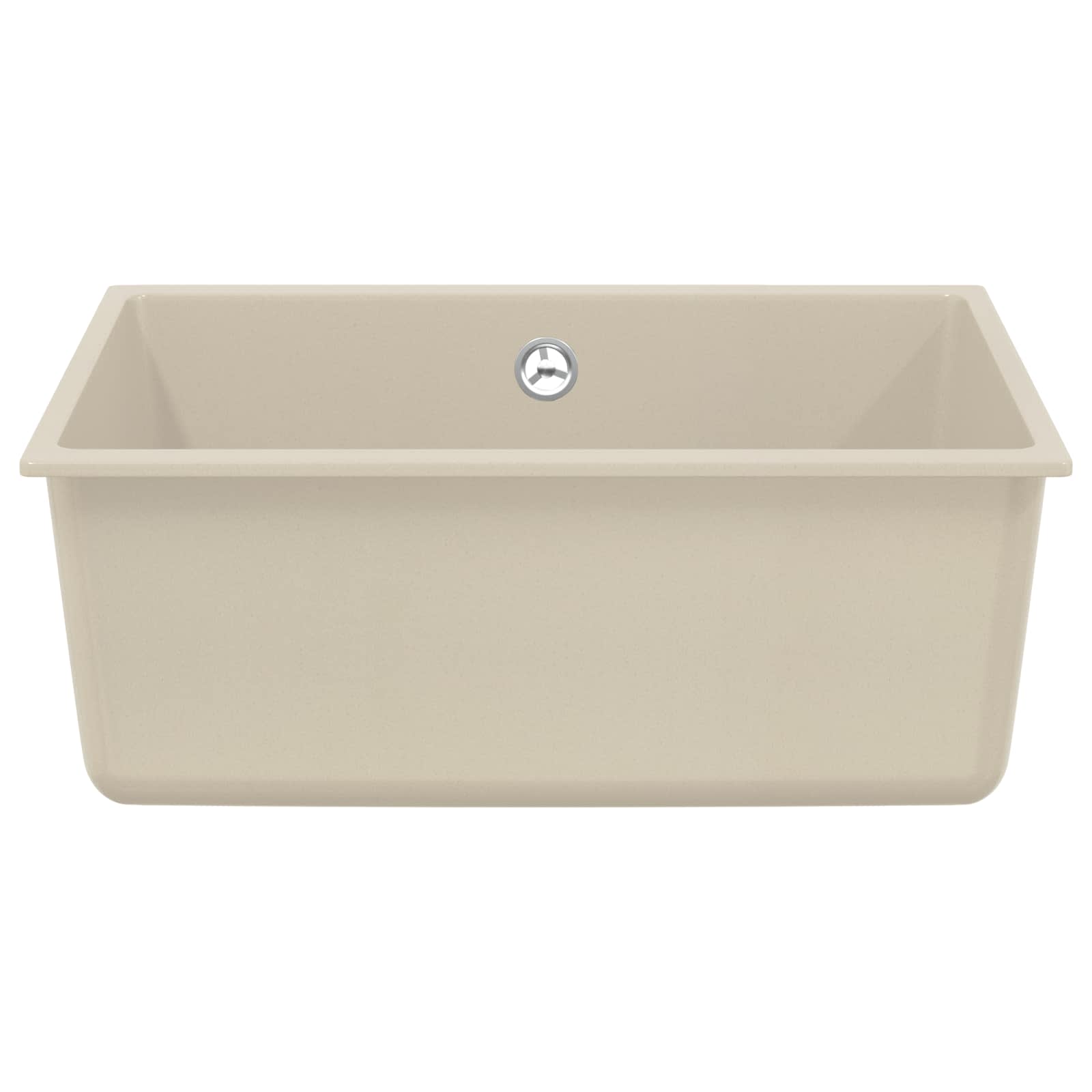 Wasbak Beige 530 x 460 mm 80% Kwarts en 20% Hars is nu te koop bij PeponiXL, paradijselijk wonen!