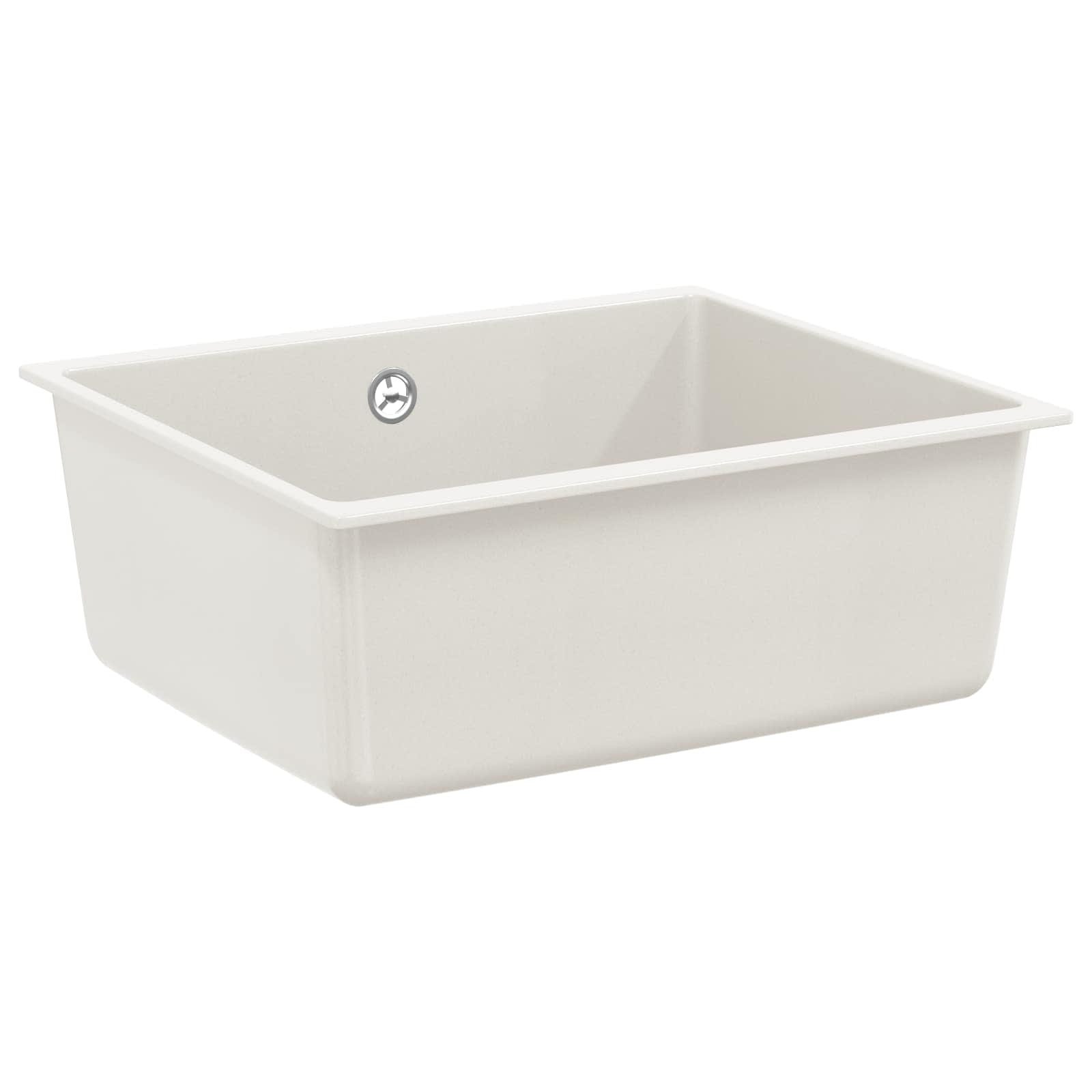Wasbak Wit 530 x 460 mm 80% Kwarts en 20% Hars is nu te koop bij PeponiXL, paradijselijk wonen!