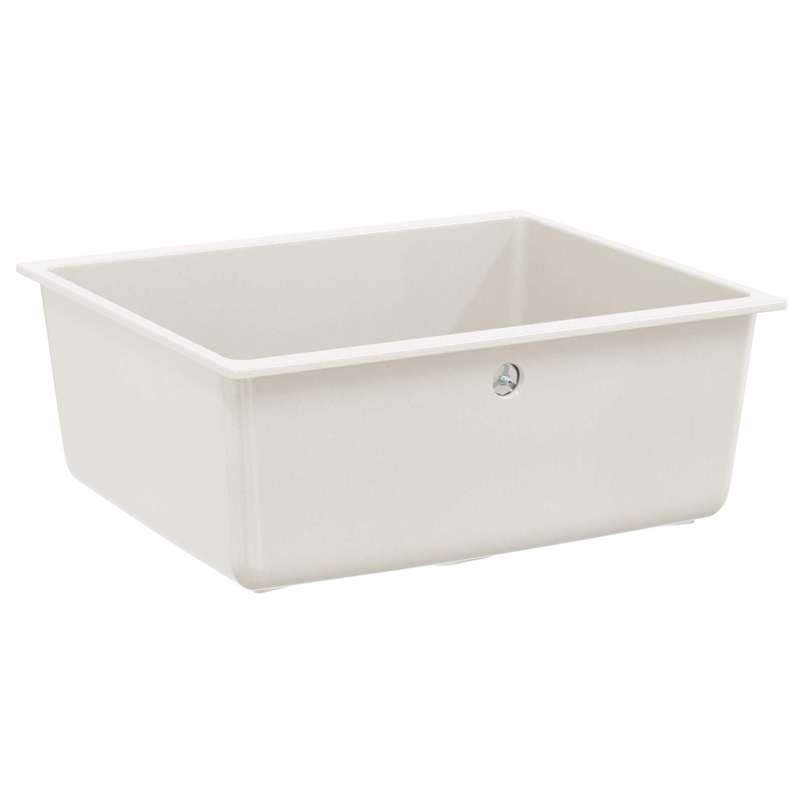 Wasbak Wit 530 x 460 mm 80% Kwarts en 20% Hars is nu te koop bij PeponiXL, paradijselijk wonen!
