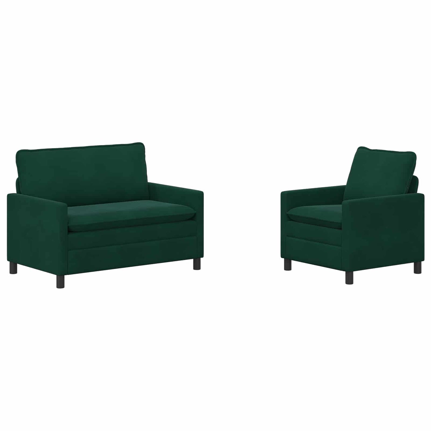 Bankstel 2 pcs Donkergroen Fluweel is nu te koop bij PeponiXL, paradijselijk wonen!