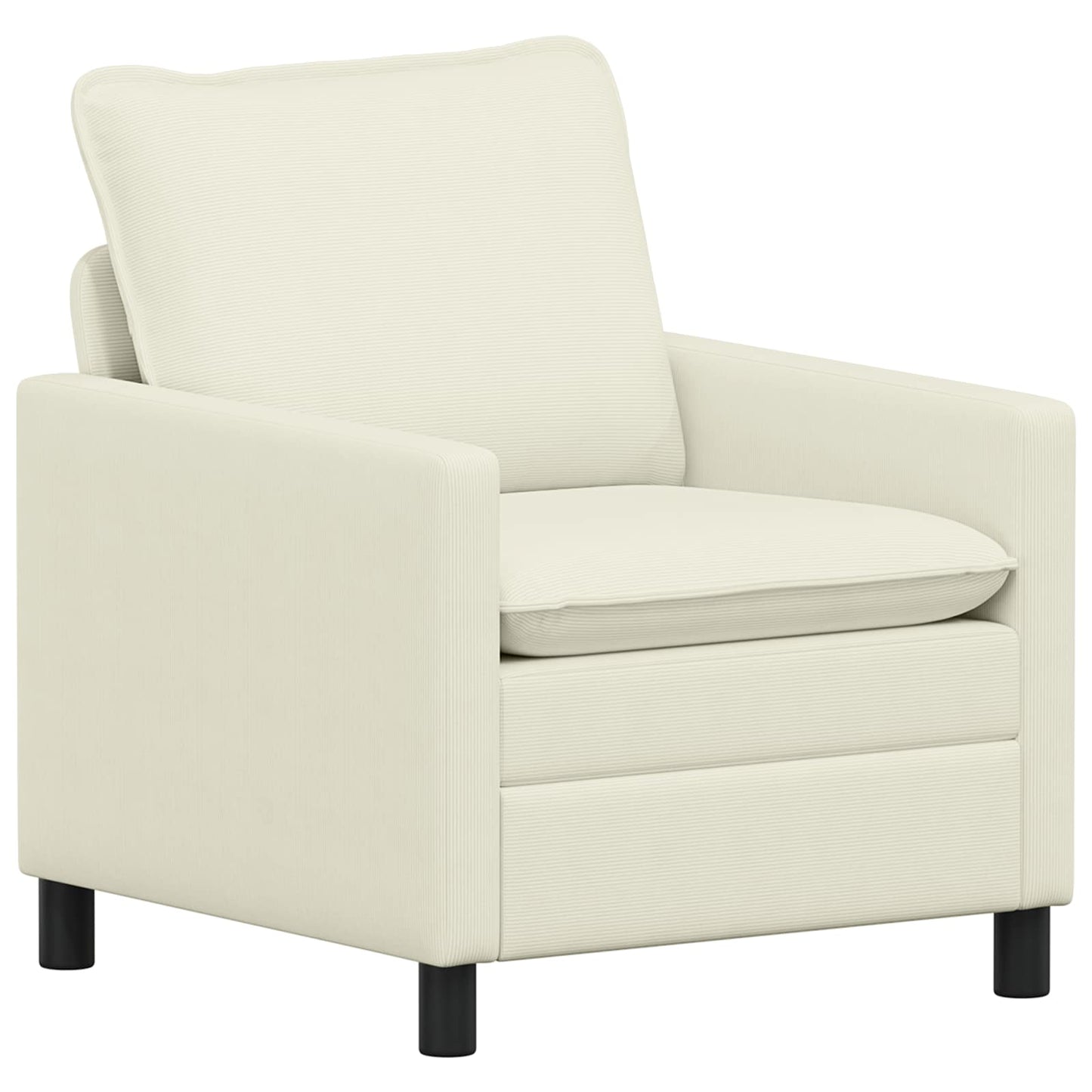 Bankstel 2 pcs Crèmekleurig Stof is nu te koop bij PeponiXL, paradijselijk wonen!