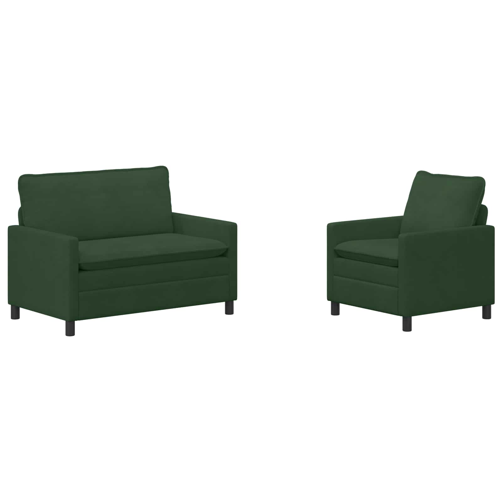 Bankstel 2 pcs Jungle Groen Stof is nu te koop bij PeponiXL, paradijselijk wonen!