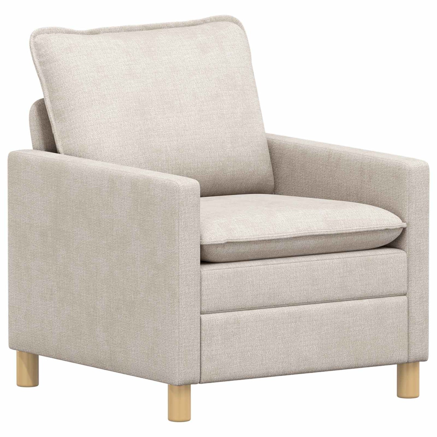 Bankstel 2 pcs Crèmekleurig Polyester is nu te koop bij PeponiXL, paradijselijk wonen!