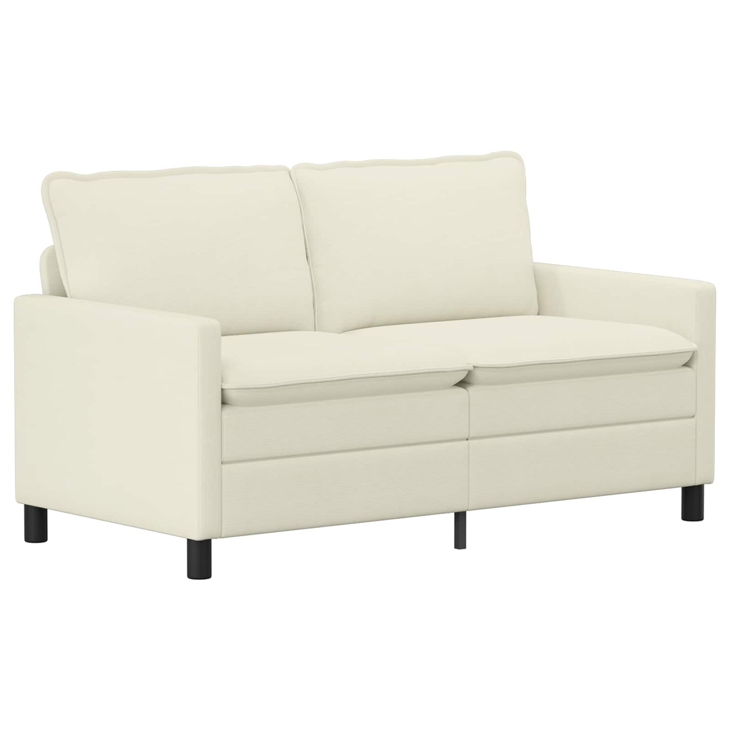 Bankstel 2 pcs Crèmekleurig Stof is nu te koop bij PeponiXL, paradijselijk wonen!