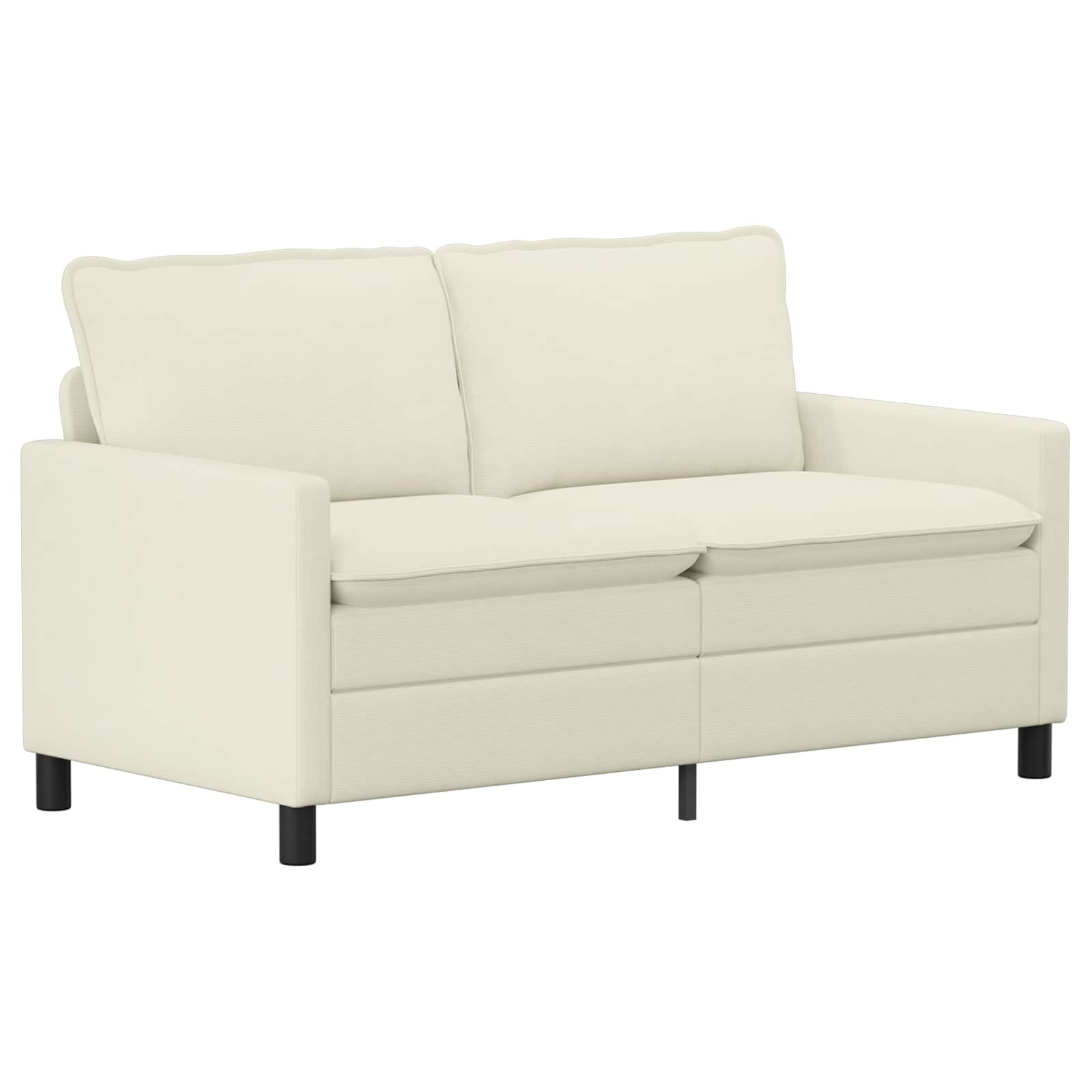 Bankstel 2 pcs Crèmekleurig Stof is nu te koop bij PeponiXL, paradijselijk wonen!