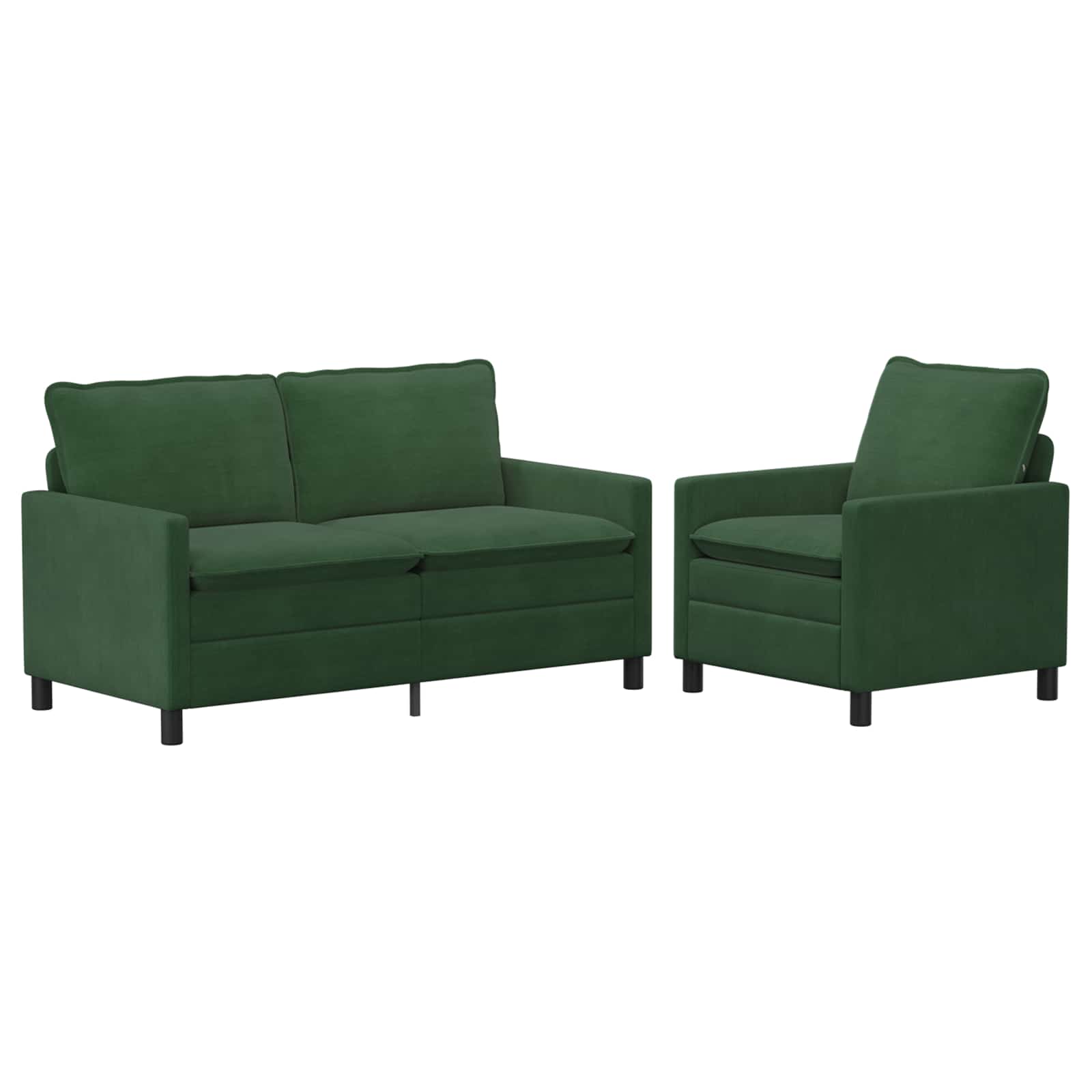 Bankstel 2 pcs Jungle Groen Stof is nu te koop bij PeponiXL, paradijselijk wonen!