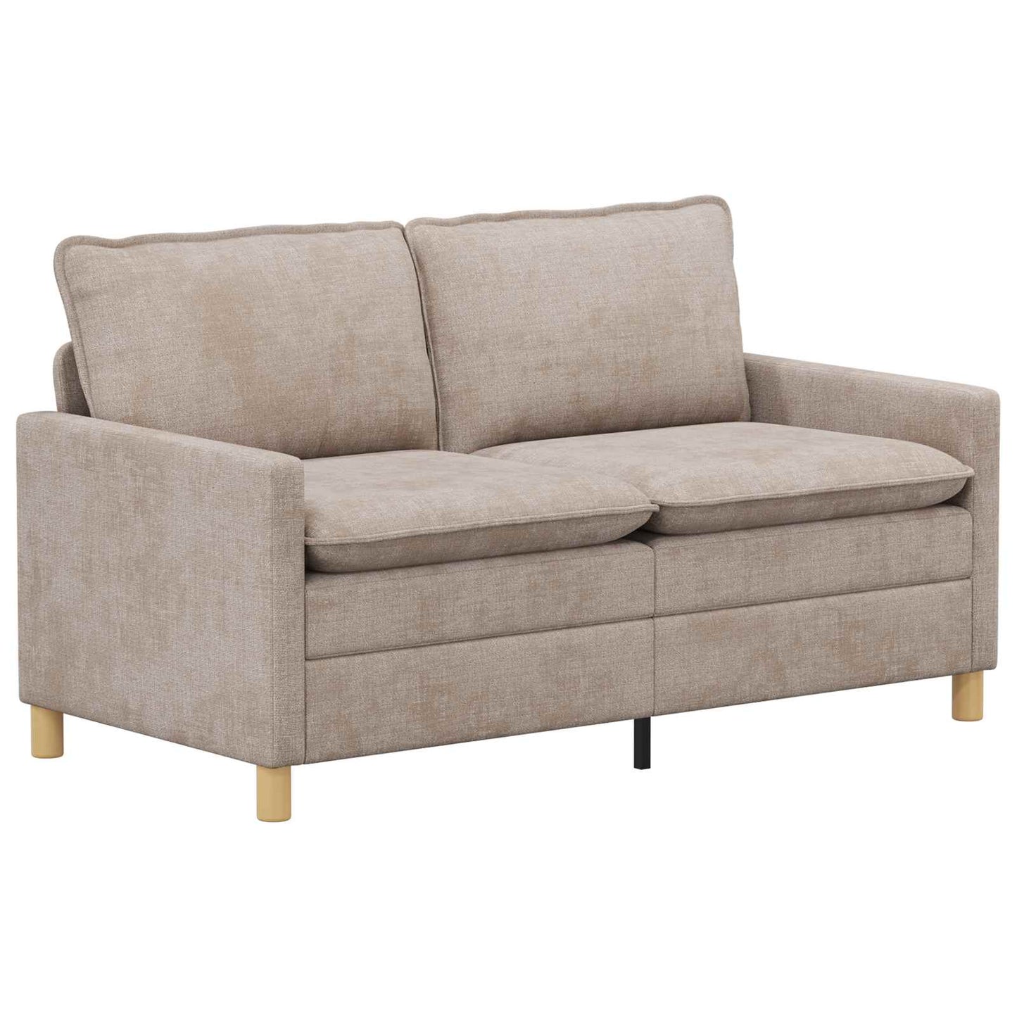 Bankstel 2 pcs Beige Polyester is nu te koop bij PeponiXL, paradijselijk wonen!