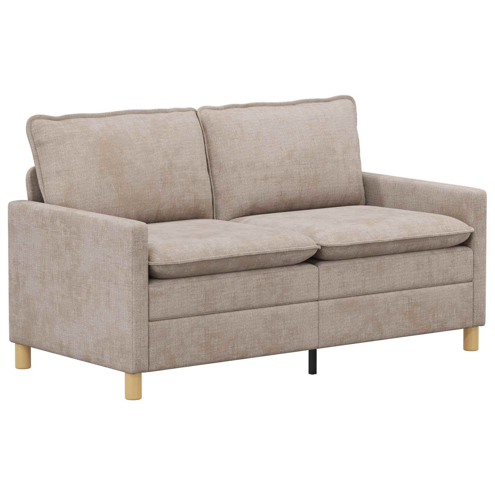Bankstel 2 pcs Beige Polyester is nu te koop bij PeponiXL, paradijselijk wonen!