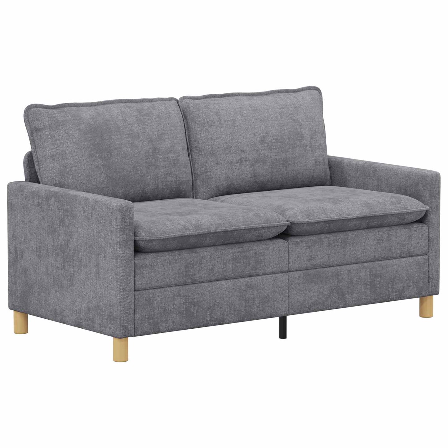 Bankstel 2 pcs Lichtgrijs Polyester is nu te koop bij PeponiXL, paradijselijk wonen!