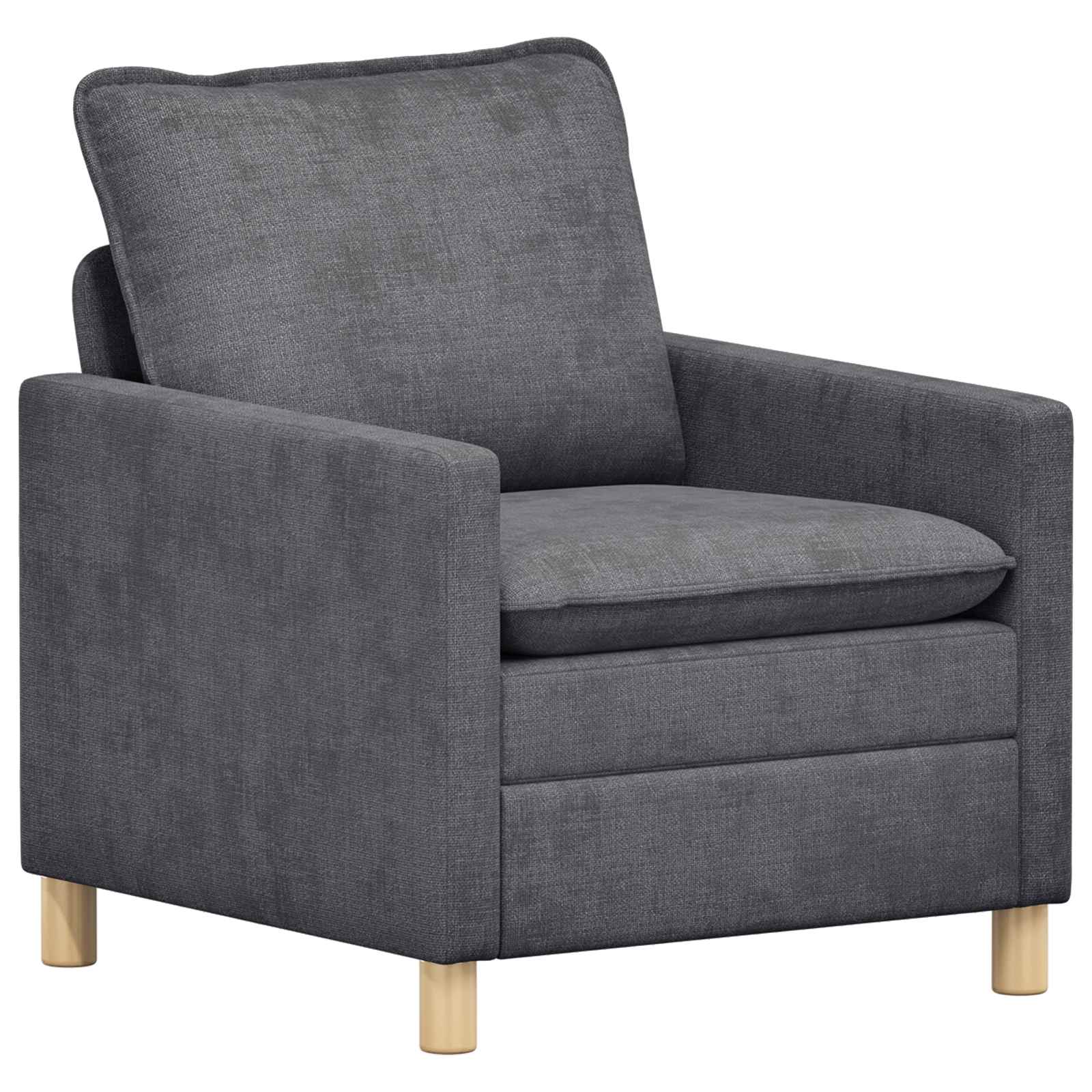 Bankstel 2 pcs Donkergrijs Polyester is nu te koop bij PeponiXL, paradijselijk wonen!