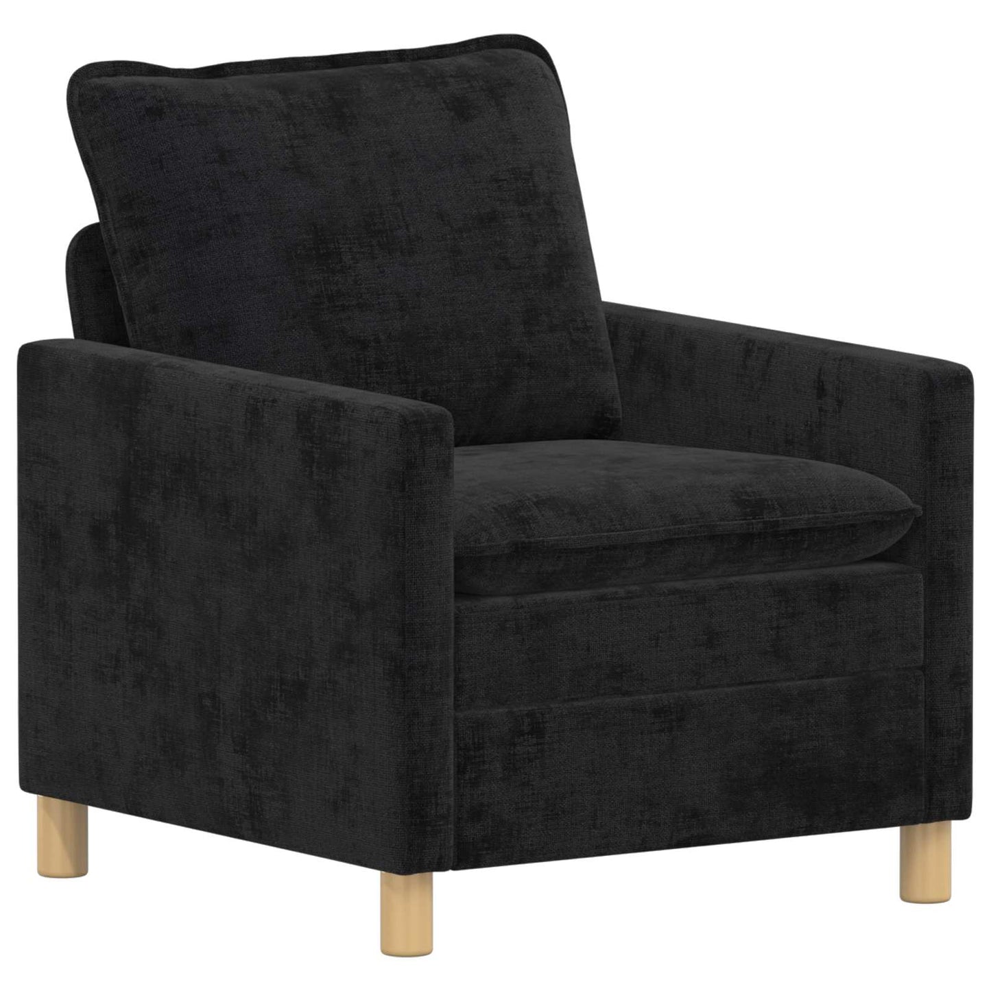 Bankstel 2 pcs Zwart Polyester is nu te koop bij PeponiXL, paradijselijk wonen!