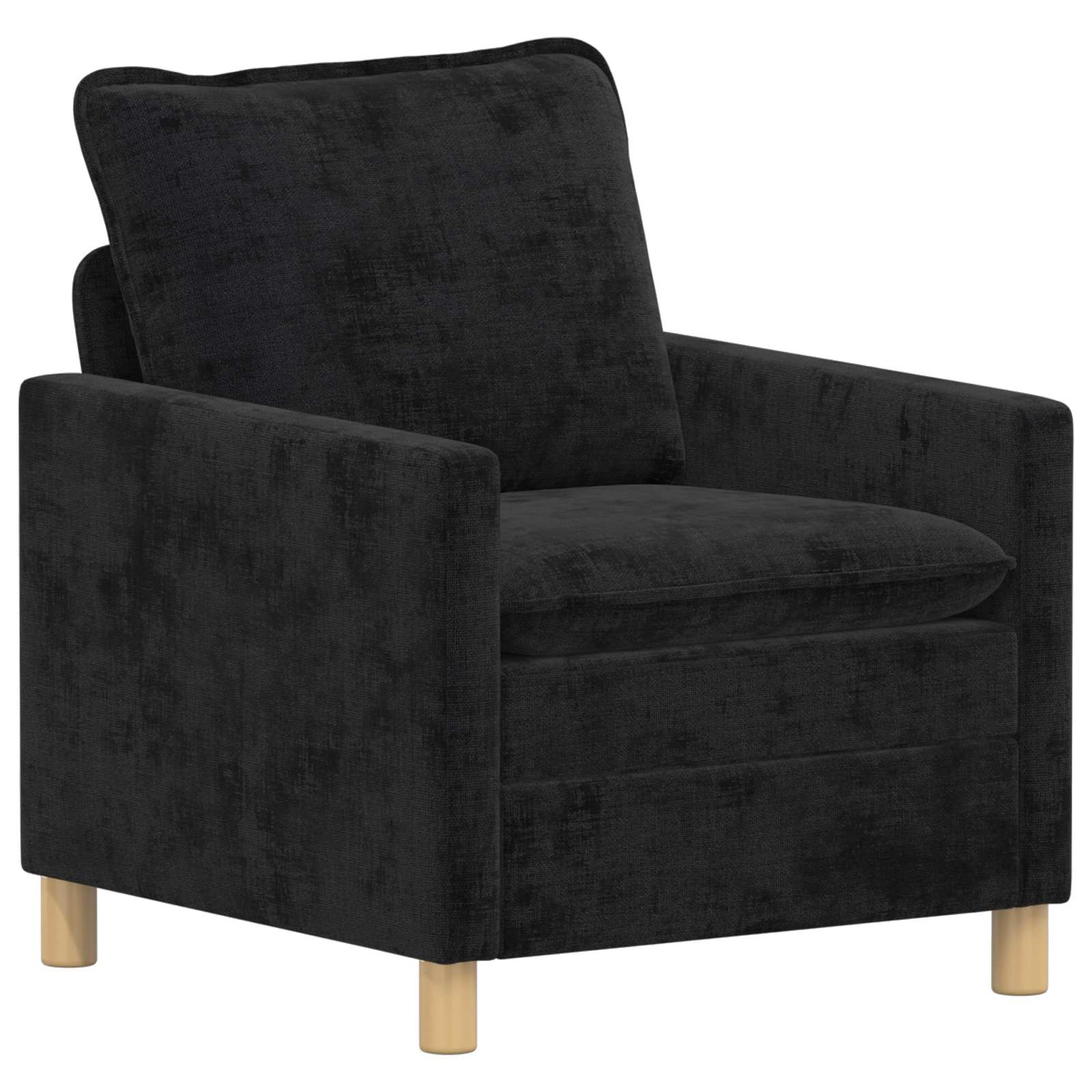 Bankstel 2 pcs Zwart Polyester is nu te koop bij PeponiXL, paradijselijk wonen!