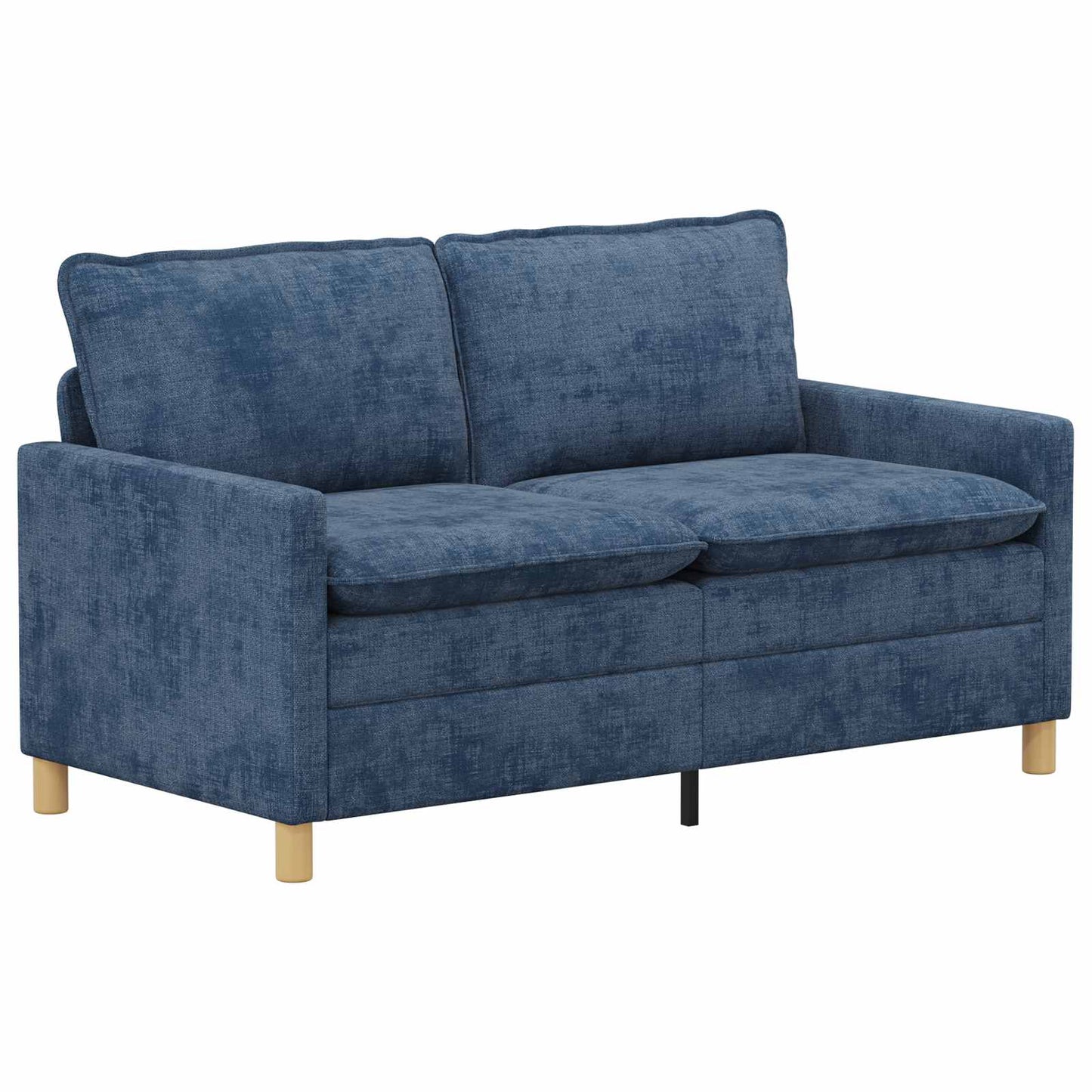 Bankstel 2 pcs Blauw Polyester is nu te koop bij PeponiXL, paradijselijk wonen!