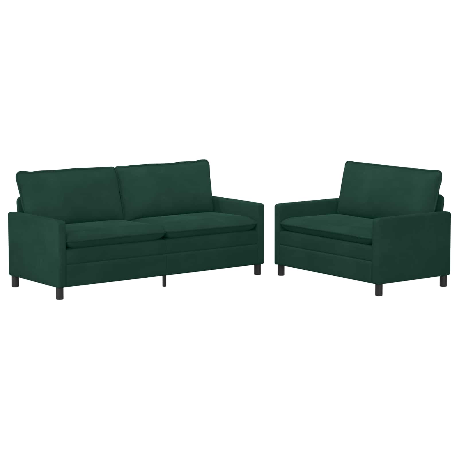 Bankstel 2 pcs Donkergroen Fluweel is nu te koop bij PeponiXL, paradijselijk wonen!