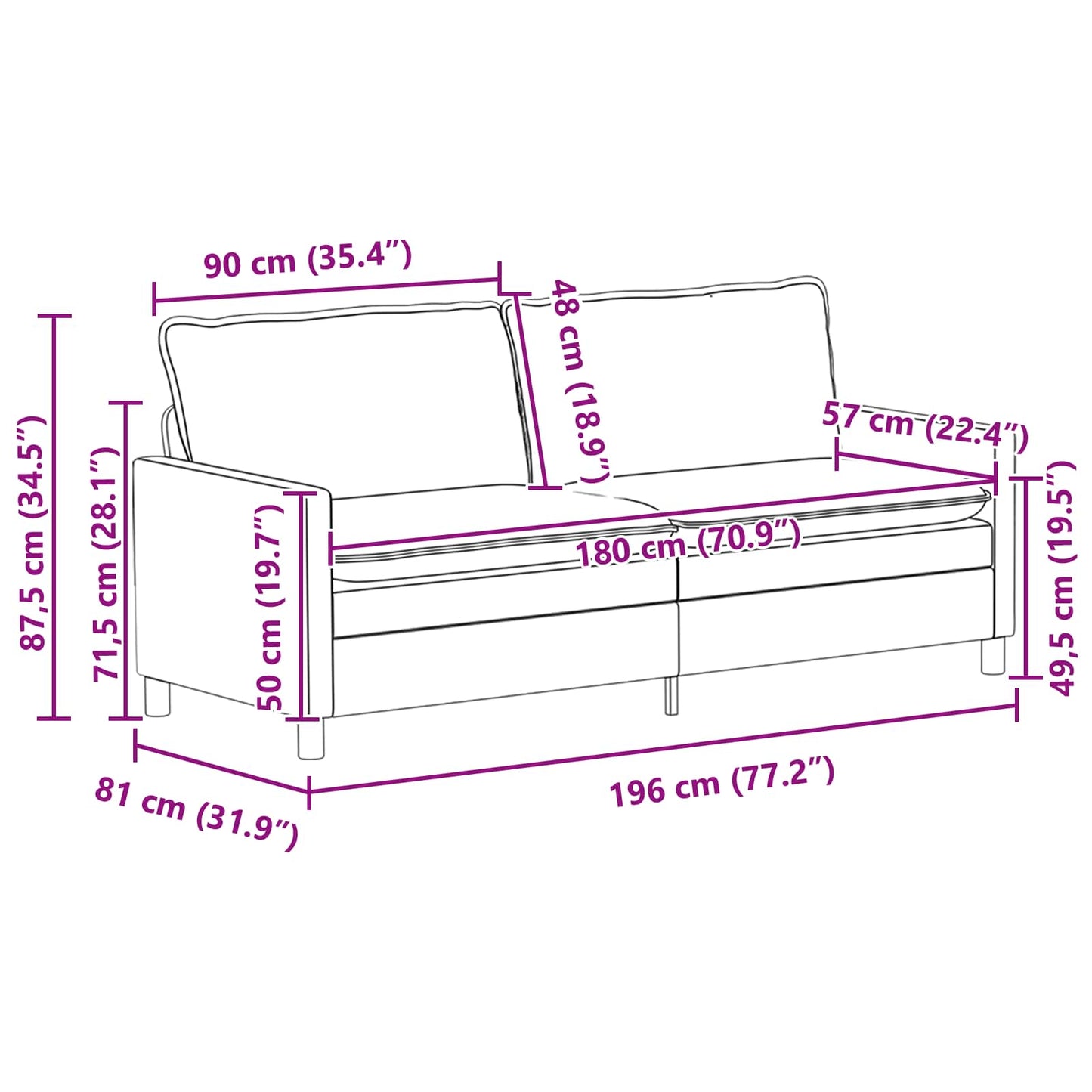 Bankstel 2 pcs Donkergroen Fluweel is nu te koop bij PeponiXL, paradijselijk wonen!