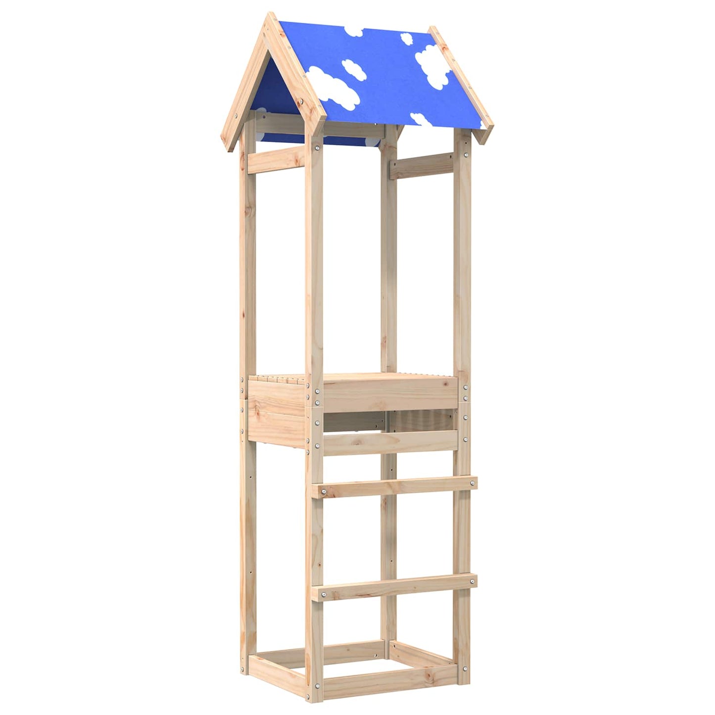 Speeltoren Bruin 52,5 x 46,5 x 195 cm Massief grenenhout is nu te koop bij PeponiXL, paradijselijk wonen!
