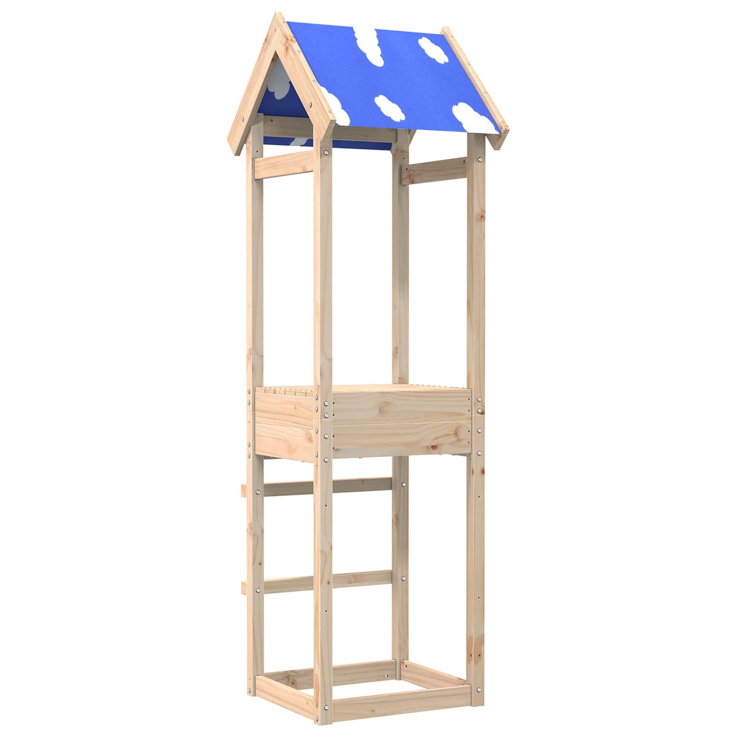 Speeltoren Bruin 52,5 x 46,5 x 195 cm Massief grenenhout is nu te koop bij PeponiXL, paradijselijk wonen!