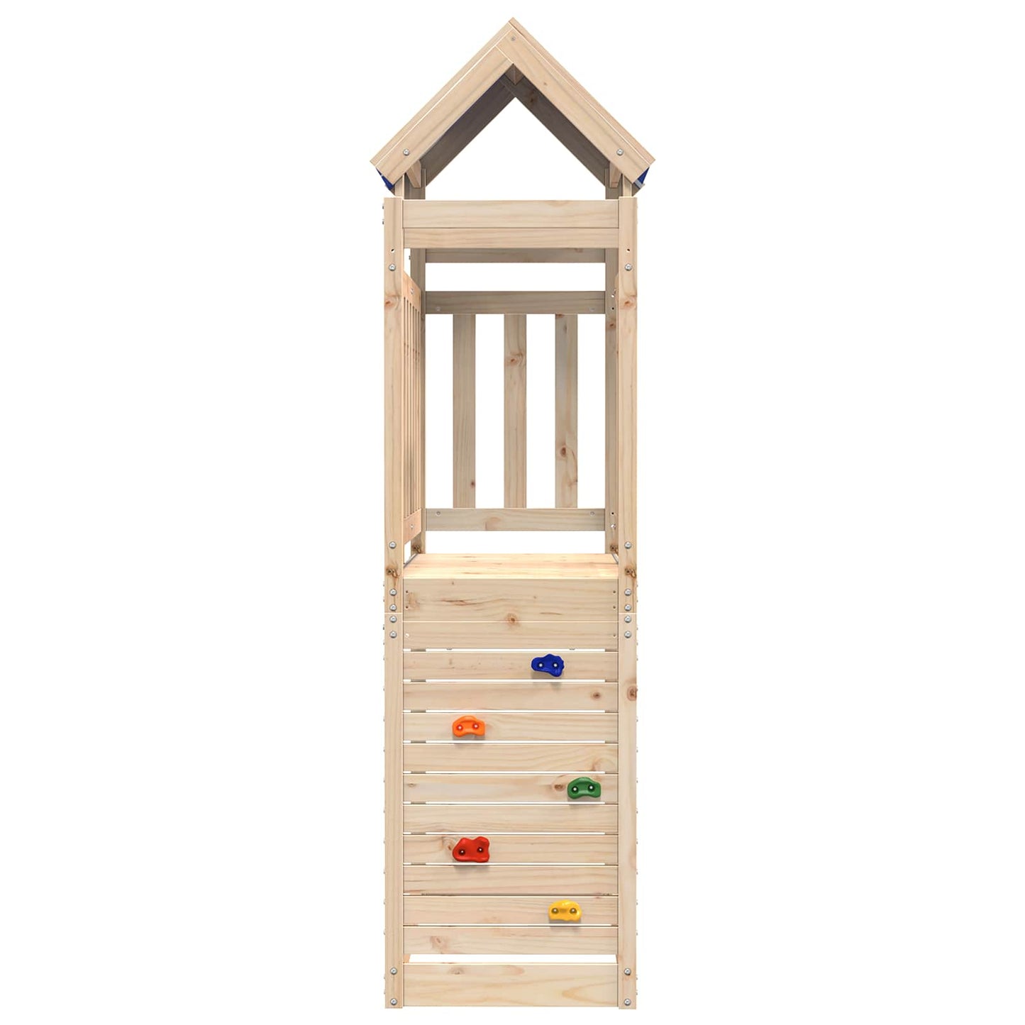 Speeltoren Bruin 110,5 x 52,5 x 215 cm Massief grenenhout is nu te koop bij PeponiXL, paradijselijk wonen!