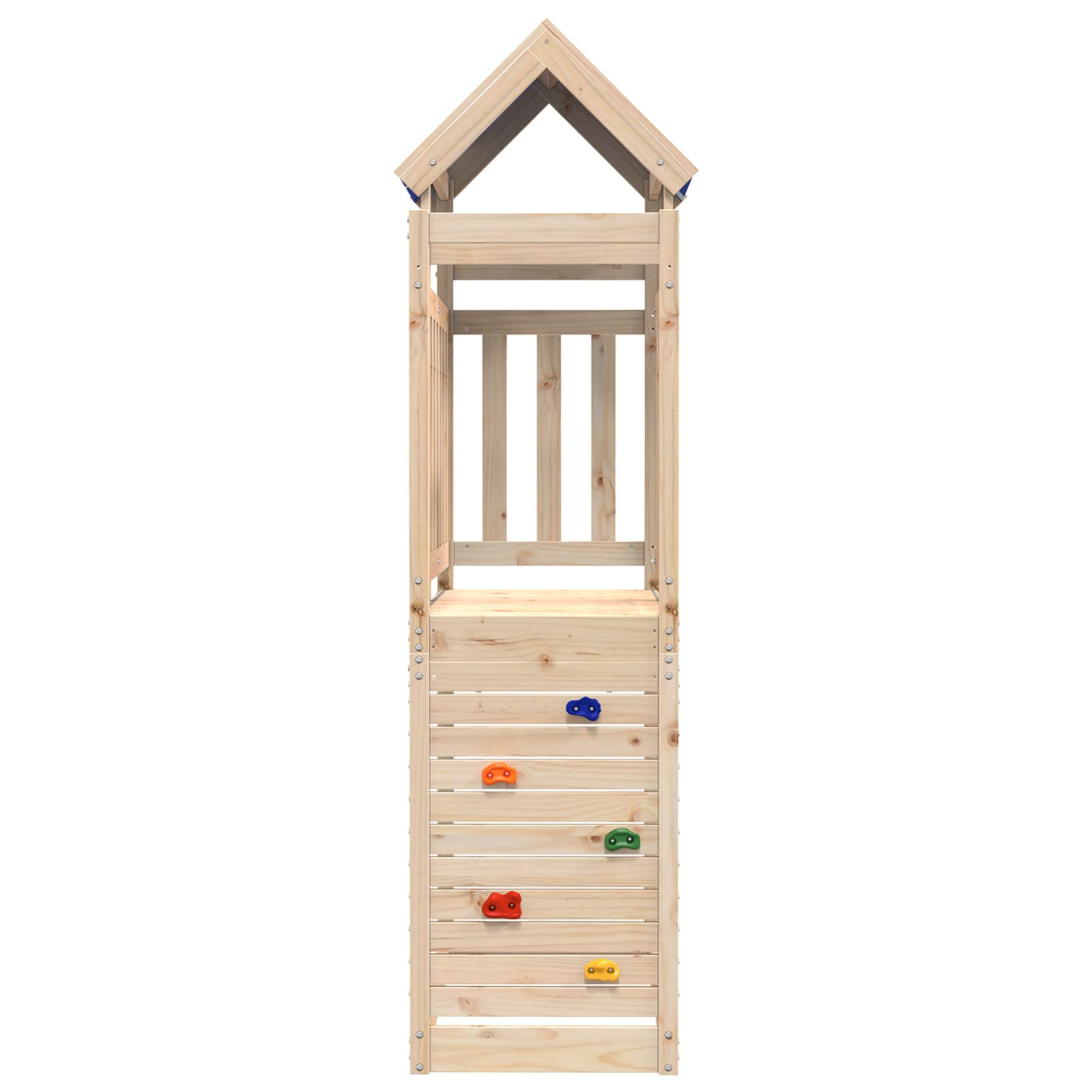 Speeltoren Bruin 110,5 x 52,5 x 215 cm Massief grenenhout is nu te koop bij PeponiXL, paradijselijk wonen!