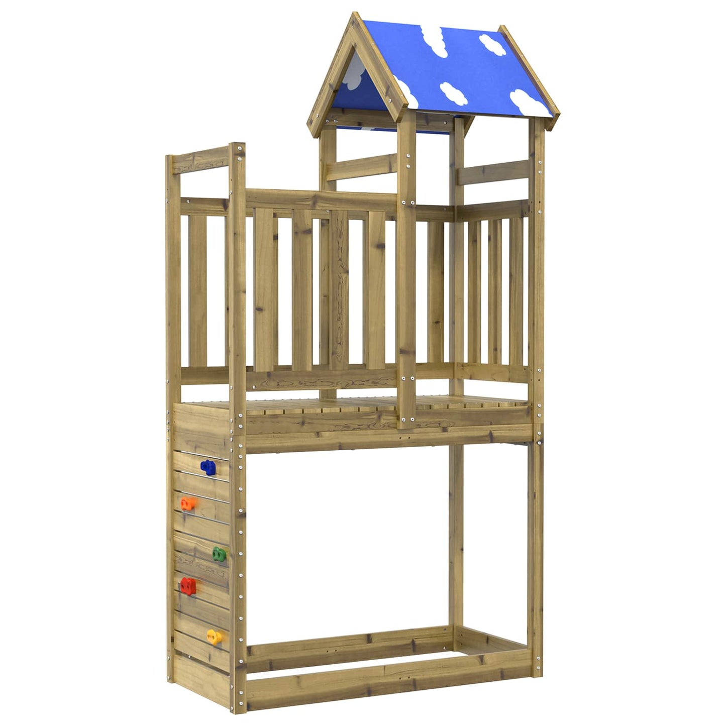 Speeltoren Bruin Massief geïmpregneerd hout is nu te koop bij PeponiXL, paradijselijk wonen!