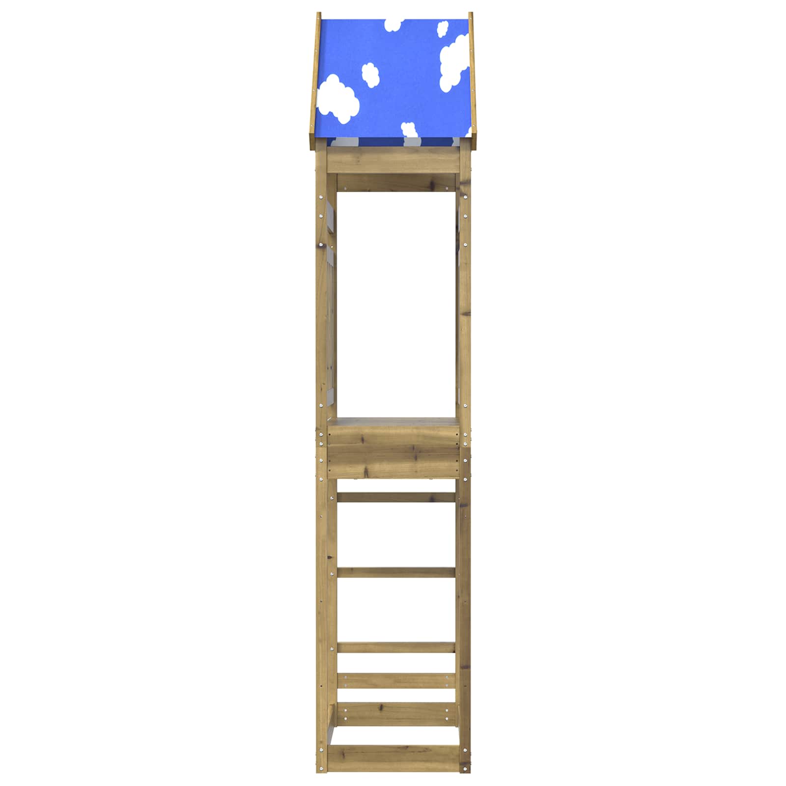 Speeltoren Bruin 52,5 x 85 x 265 cm Massief geïmpregneerd hout is nu te koop bij PeponiXL, paradijselijk wonen!