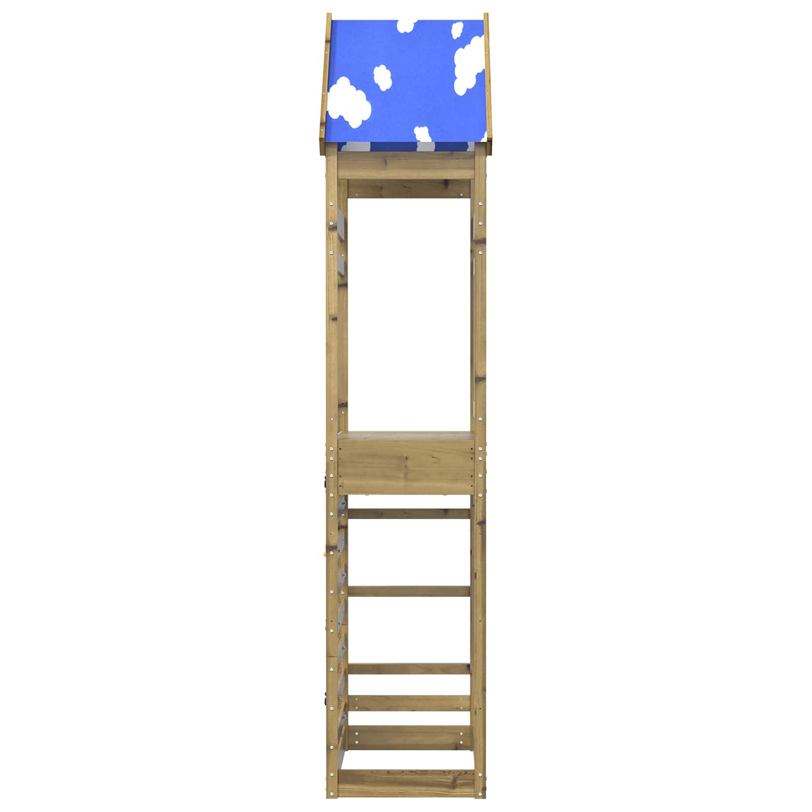 Speeltoren Bruin 52,5 x 85 x 265 cm Massief geïmpregneerd hout is nu te koop bij PeponiXL, paradijselijk wonen!