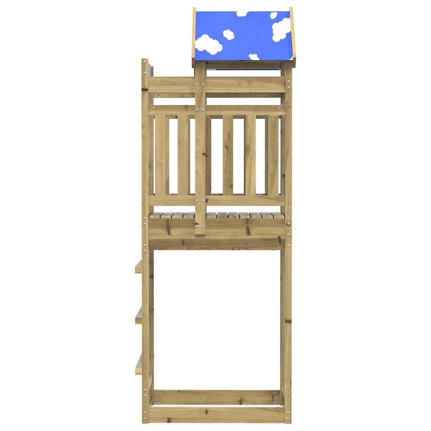 Speeltoren Bruin 52,5 x 85 x 239 cm Massief geïmpregneerd hout is nu te koop bij PeponiXL, paradijselijk wonen!