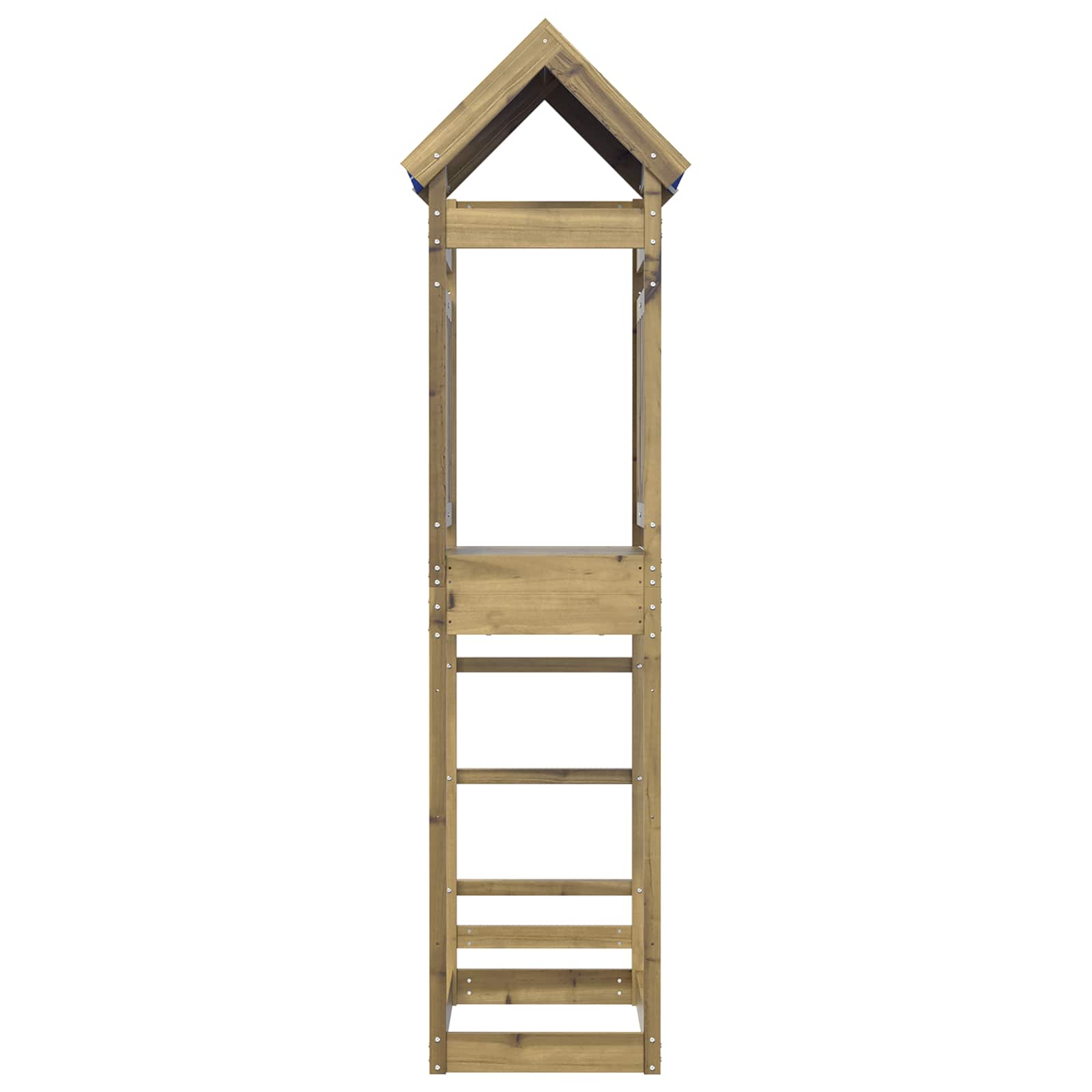 Speeltoren Bruin 52,5 x 85 x 239 cm Massief geïmpregneerd hout is nu te koop bij PeponiXL, paradijselijk wonen!